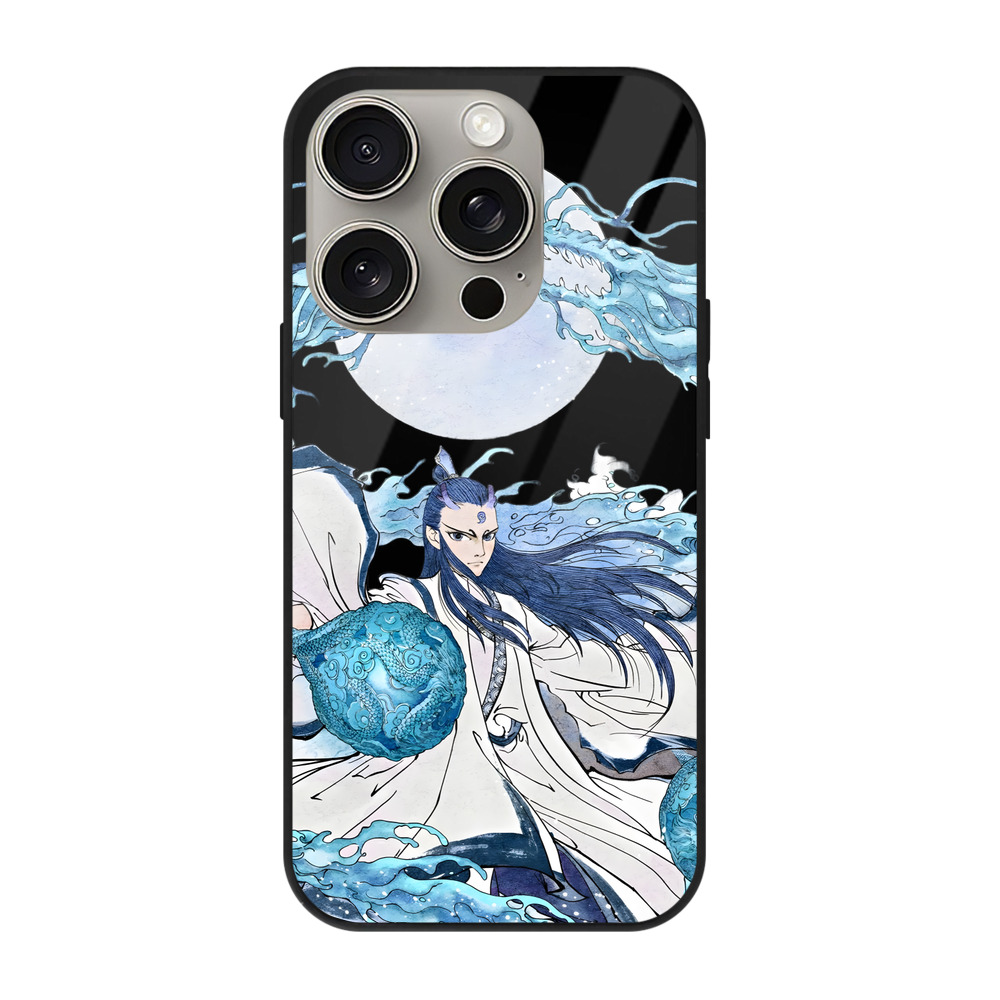 （画像用） Ne Zha 2 ナタ 魔童の大暴れ 【iPhone15Pro対応】スマホケース 耐衝撃＆黄変防止 背面ガラス