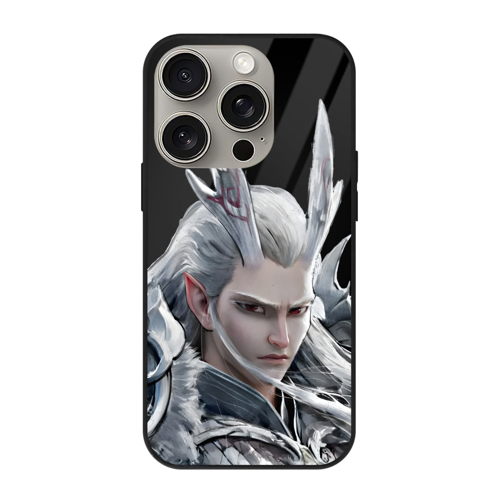 （画像用） Ne Zha 2 ナタ 魔童の大暴れ 【iPhone15Pro対応】スマホケース 耐衝撃＆黄変防止 背面ガラス