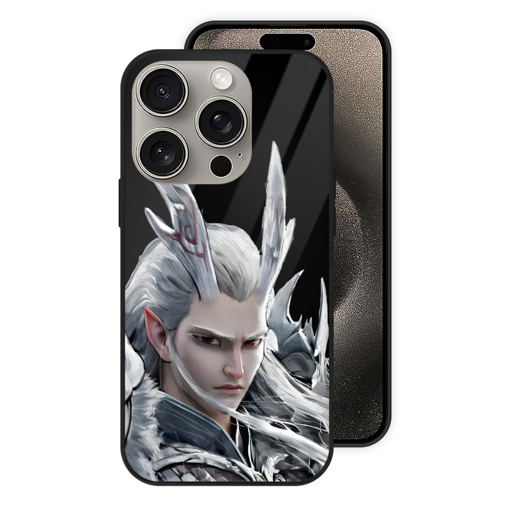 （画像用） Ne Zha 2 ナタ 魔童の大暴れ 【iPhone15Pro対応】スマホケース 耐衝撃＆黄変防止 背面ガラス