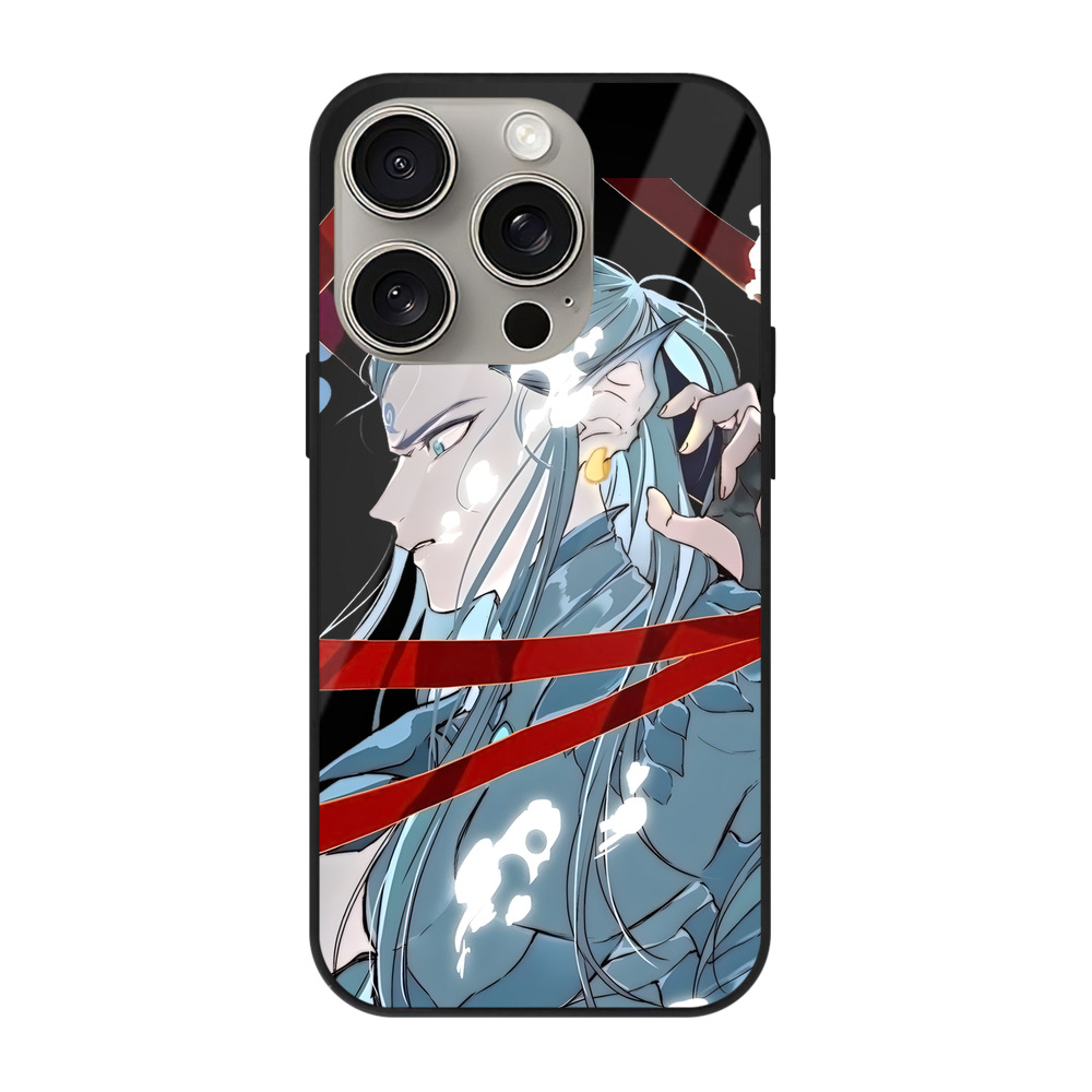 （画像用） Ne Zha 2 ナタ 魔童の大暴れ 【iPhone15Pro対応】スマホケース 耐衝撃＆黄変防止 背面ガラス