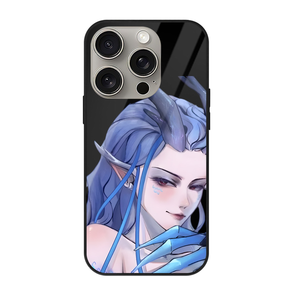 （画像用） Ne Zha 2 ナタ 魔童の大暴れ 【iPhone15Pro対応】スマホケース 耐衝撃＆黄変防止 背面ガラス