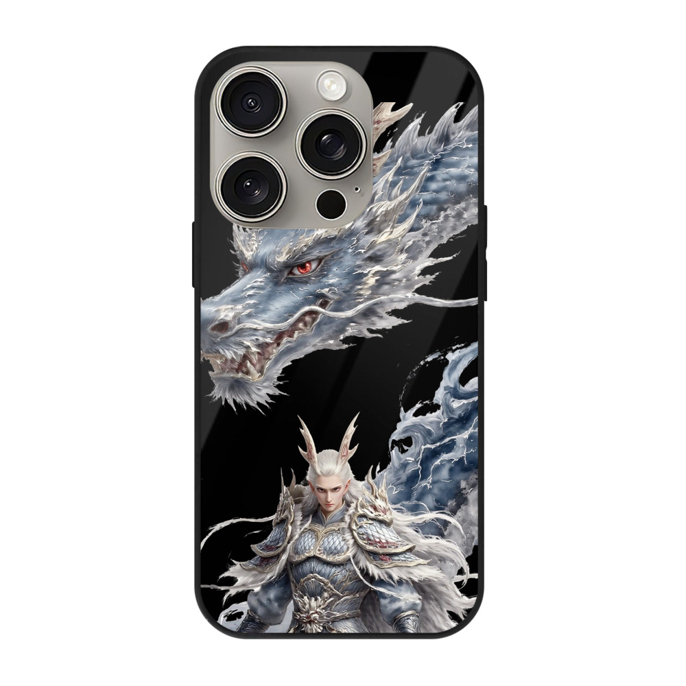 （画像用） Ne Zha 2 ナタ 魔童の大暴れ 【iPhone15Pro対応】スマホケース 耐衝撃＆黄変防止 背面ガラス