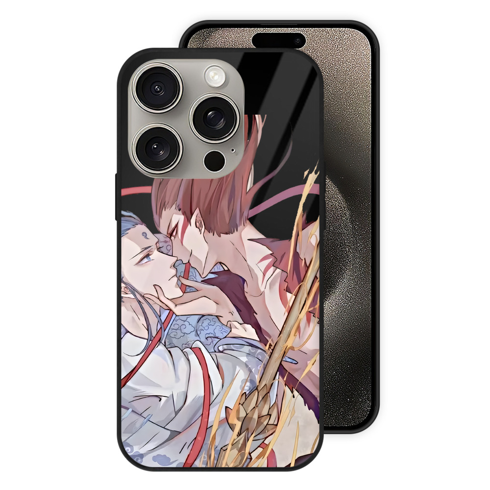 （画像用） Ne Zha 2 ナタ 魔童の大暴れ 【iPhone15Pro対応】スマホケース 耐衝撃＆黄変防止 背面ガラス