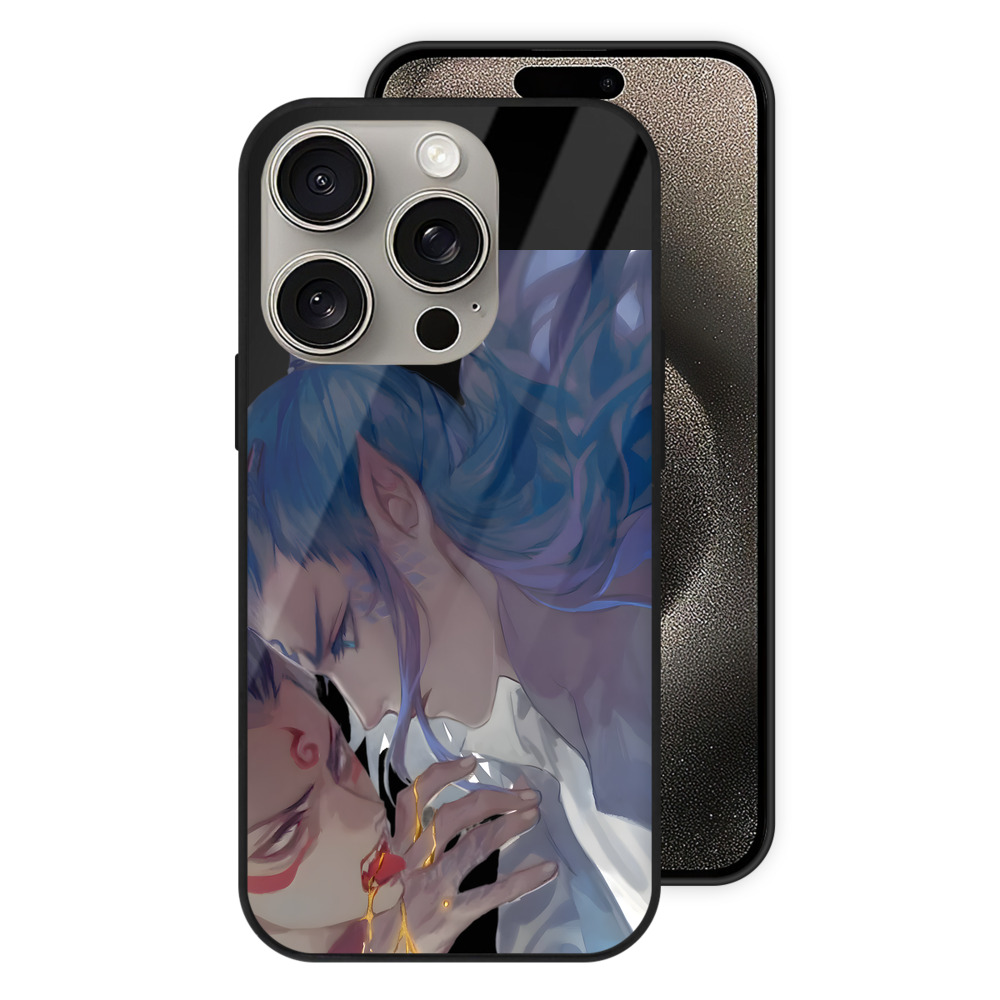 （画像用） Ne Zha 2 ナタ 魔童の大暴れ 【iPhone15Pro対応】スマホケース 耐衝撃＆黄変防止 背面ガラス