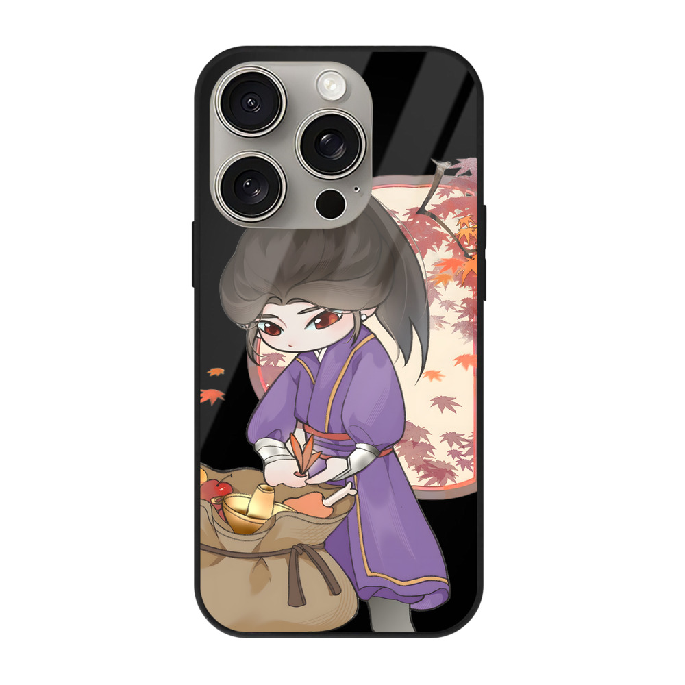 （画像用） Ne Zha 2 ナタ 魔童の大暴れ 【iPhone15Pro対応】スマホケース 耐衝撃＆黄変防止 背面ガラス