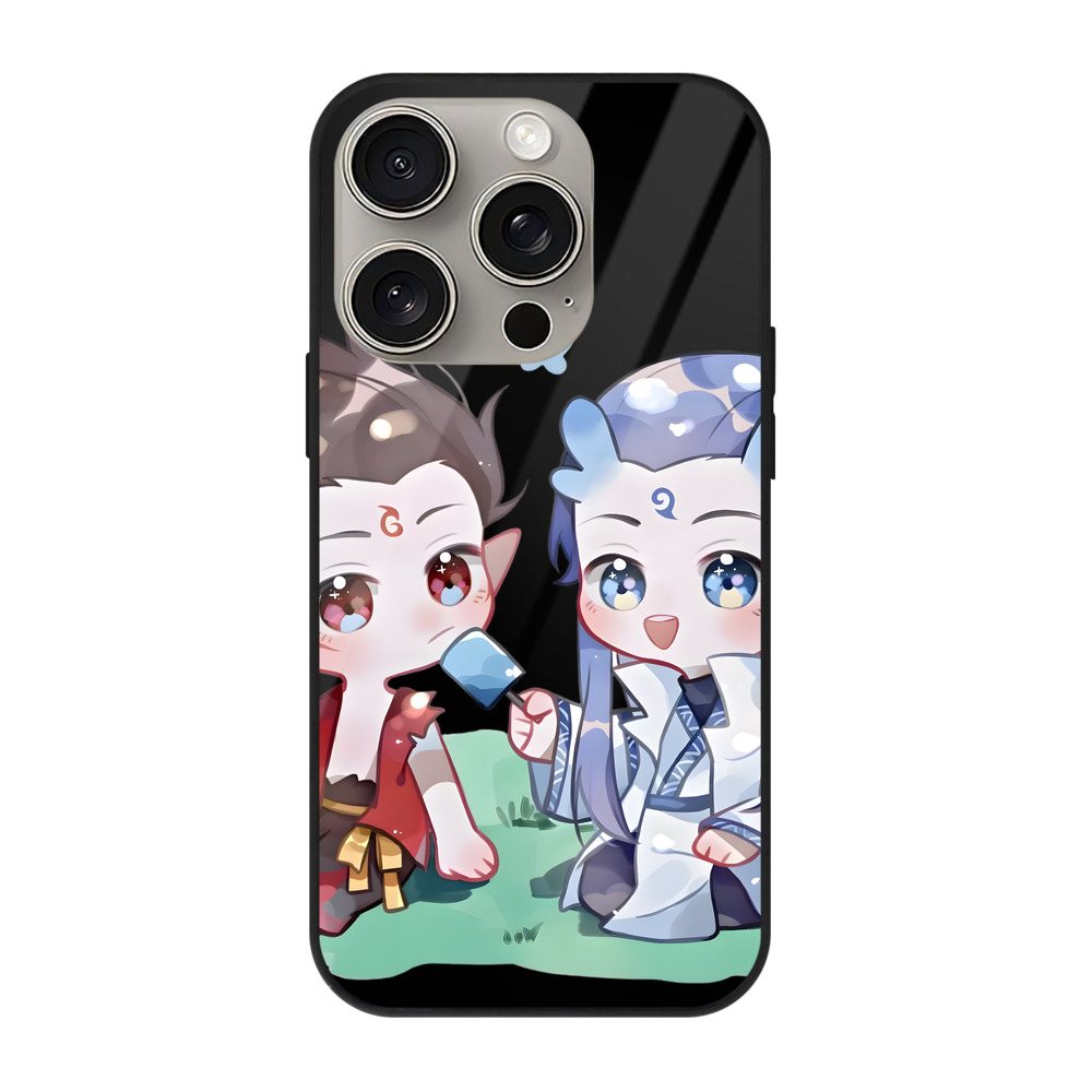 （画像用） Ne Zha 2 ナタ 魔童の大暴れ 【iPhone15Pro対応】スマホケース 耐衝撃＆黄変防止 背面ガラス