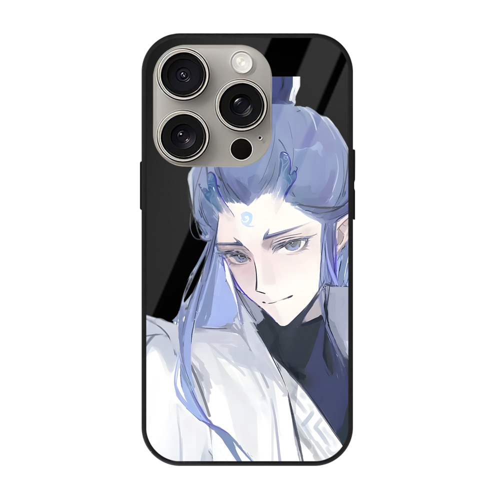 （画像用） Ne Zha 2 ナタ 魔童の大暴れ 【iPhone15Pro対応】スマホケース 耐衝撃＆黄変防止 背面ガラス