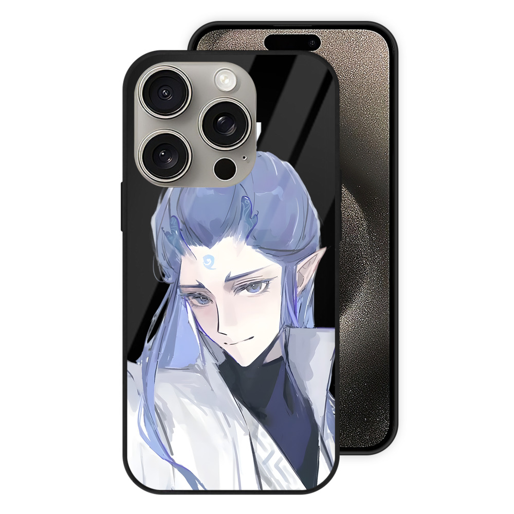 （画像用） Ne Zha 2 ナタ 魔童の大暴れ 【iPhone15Pro対応】スマホケース 耐衝撃＆黄変防止 背面ガラス