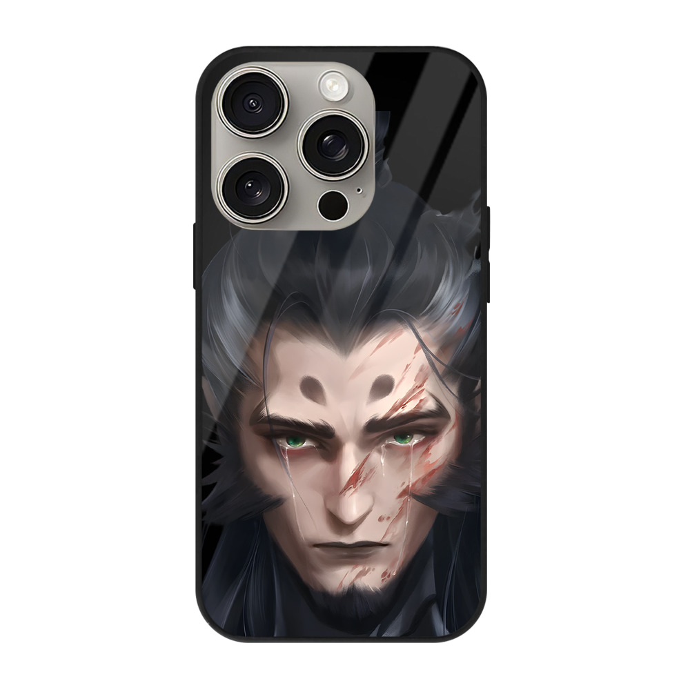 （画像用） Ne Zha 2 ナタ 魔童の大暴れ 【iPhone15Pro対応】スマホケース 耐衝撃＆黄変防止 背面ガラス