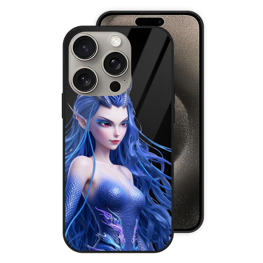 （画像用） Ne Zha 2 ナタ 魔童の大暴れ 【iPhone15Pro対応】スマホケース 耐衝撃＆黄変防止 背面ガラス