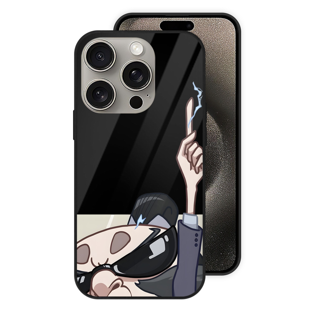 （画像用） Ne Zha 2 ナタ 魔童の大暴れ 【iPhone15Pro対応】スマホケース 耐衝撃＆黄変防止 背面ガラス