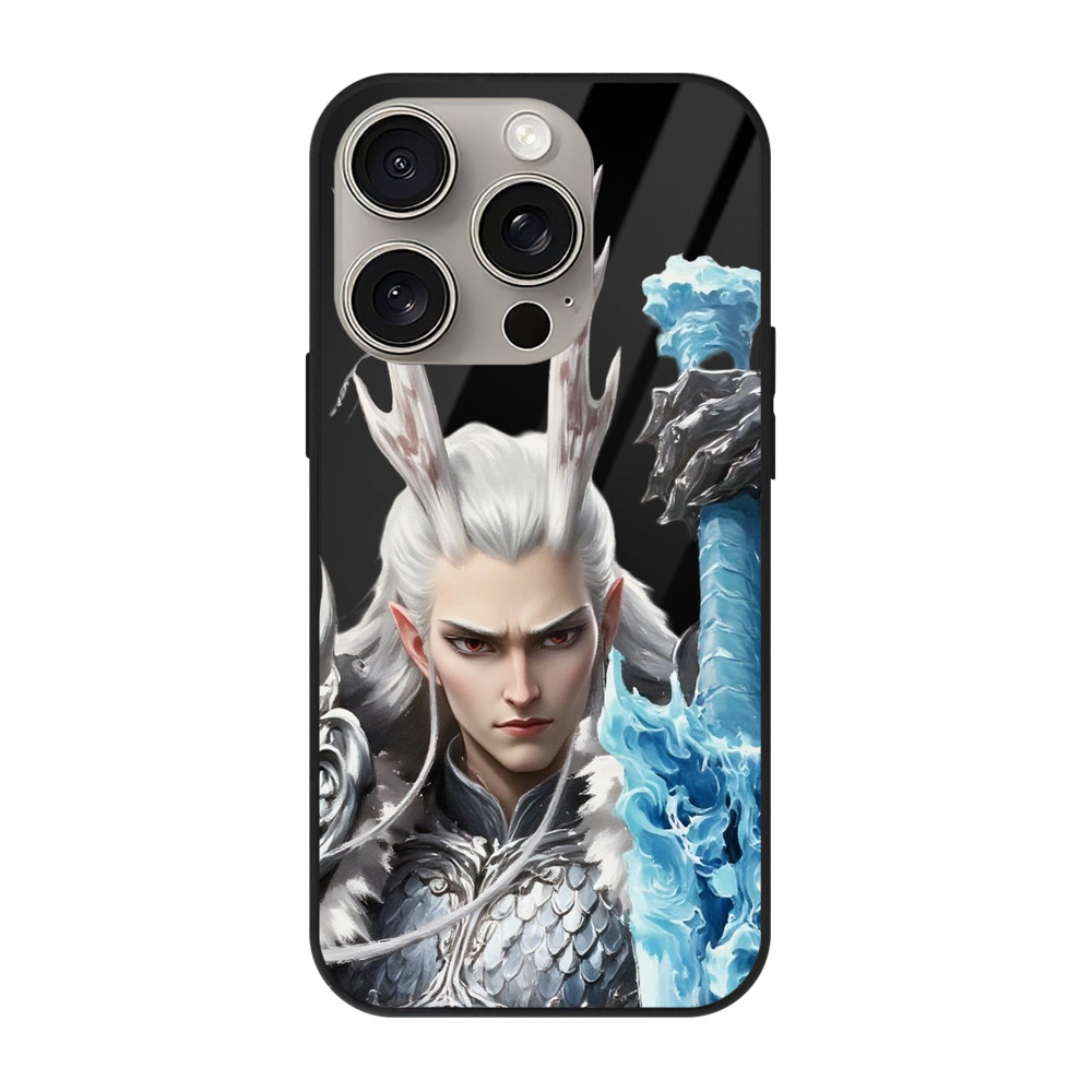 （画像用） Ne Zha 2 ナタ 魔童の大暴れ 【iPhone15Pro対応】スマホケース 耐衝撃＆黄変防止 背面ガラス