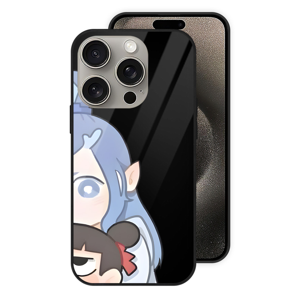 （画像用） Ne Zha 2 ナタ 魔童の大暴れ 【iPhone15Pro対応】スマホケース 耐衝撃＆黄変防止 背面ガラス