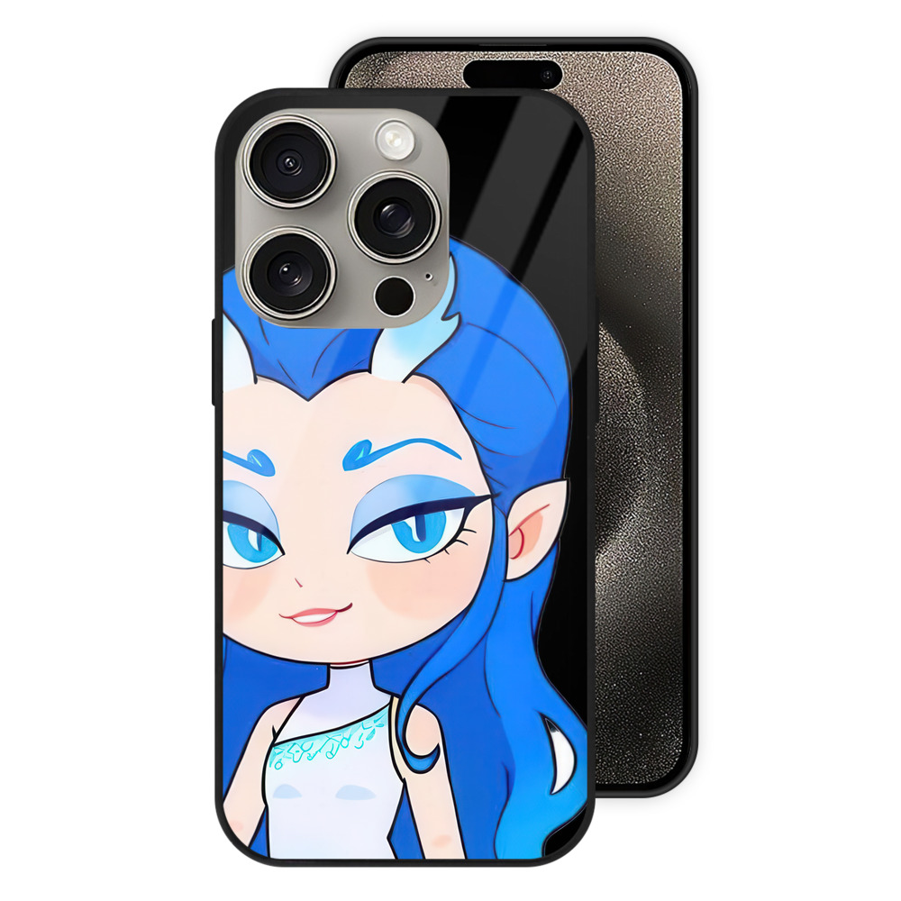 （画像用） Ne Zha 2 ナタ 魔童の大暴れ 【iPhone15Pro対応】スマホケース 耐衝撃＆黄変防止 背面ガラス