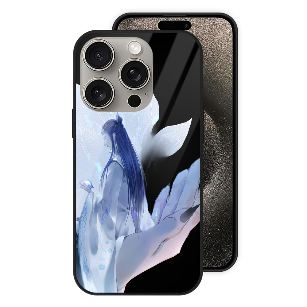 （画像用） Ne Zha 2 ナタ 魔童の大暴れ 【iPhone15Pro対応】スマホケース 耐衝撃＆黄変防止 背面ガラス