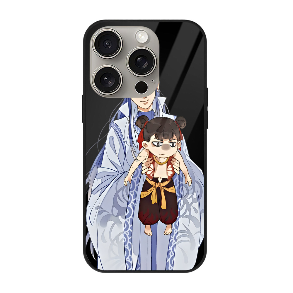 （画像用） Ne Zha 2 ナタ 魔童の大暴れ 【iPhone15Pro対応】スマホケース 耐衝撃＆黄変防止 背面ガラス
