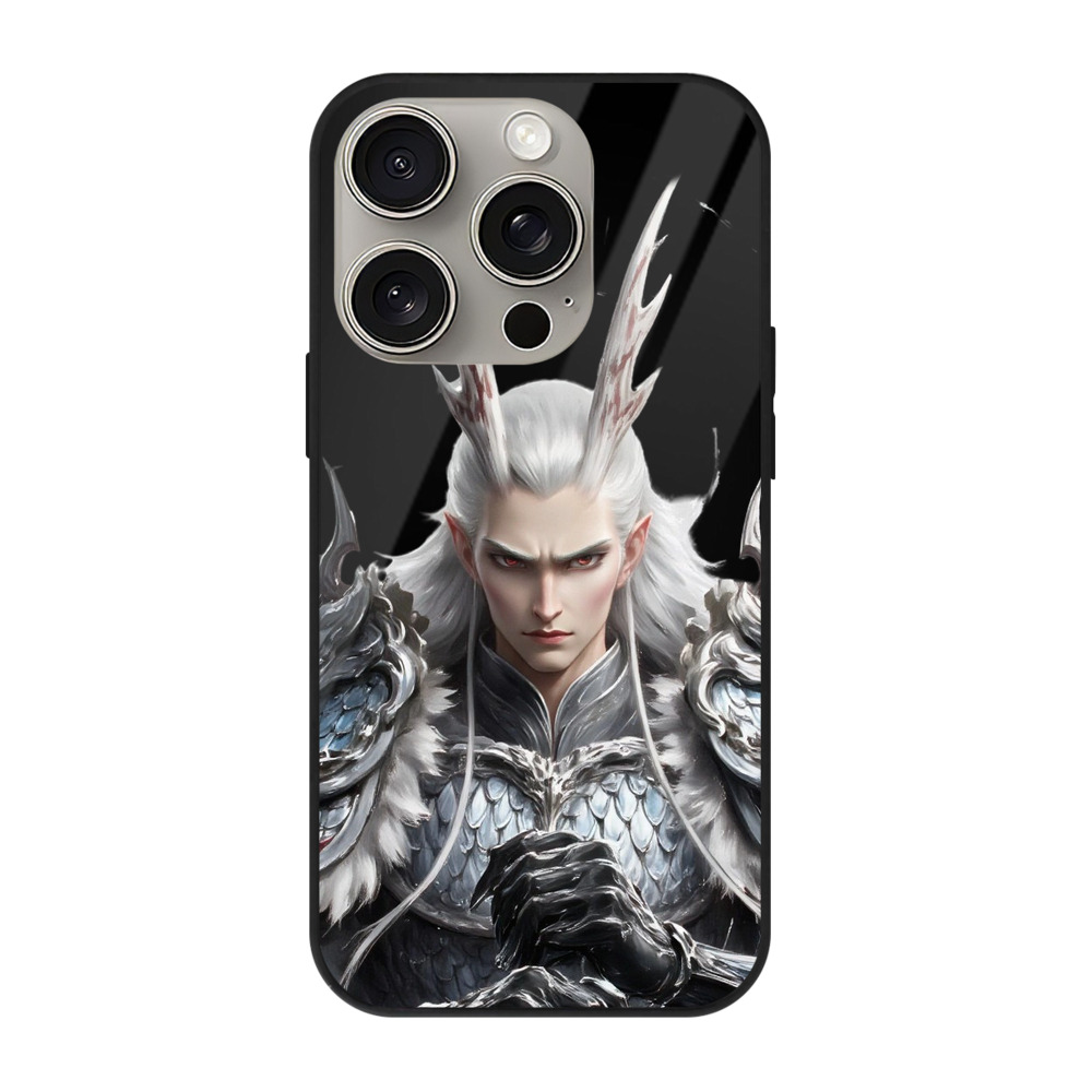 （画像用） Ne Zha 2 ナタ 魔童の大暴れ 【iPhone15Pro対応】スマホケース 耐衝撃＆黄変防止 背面ガラス