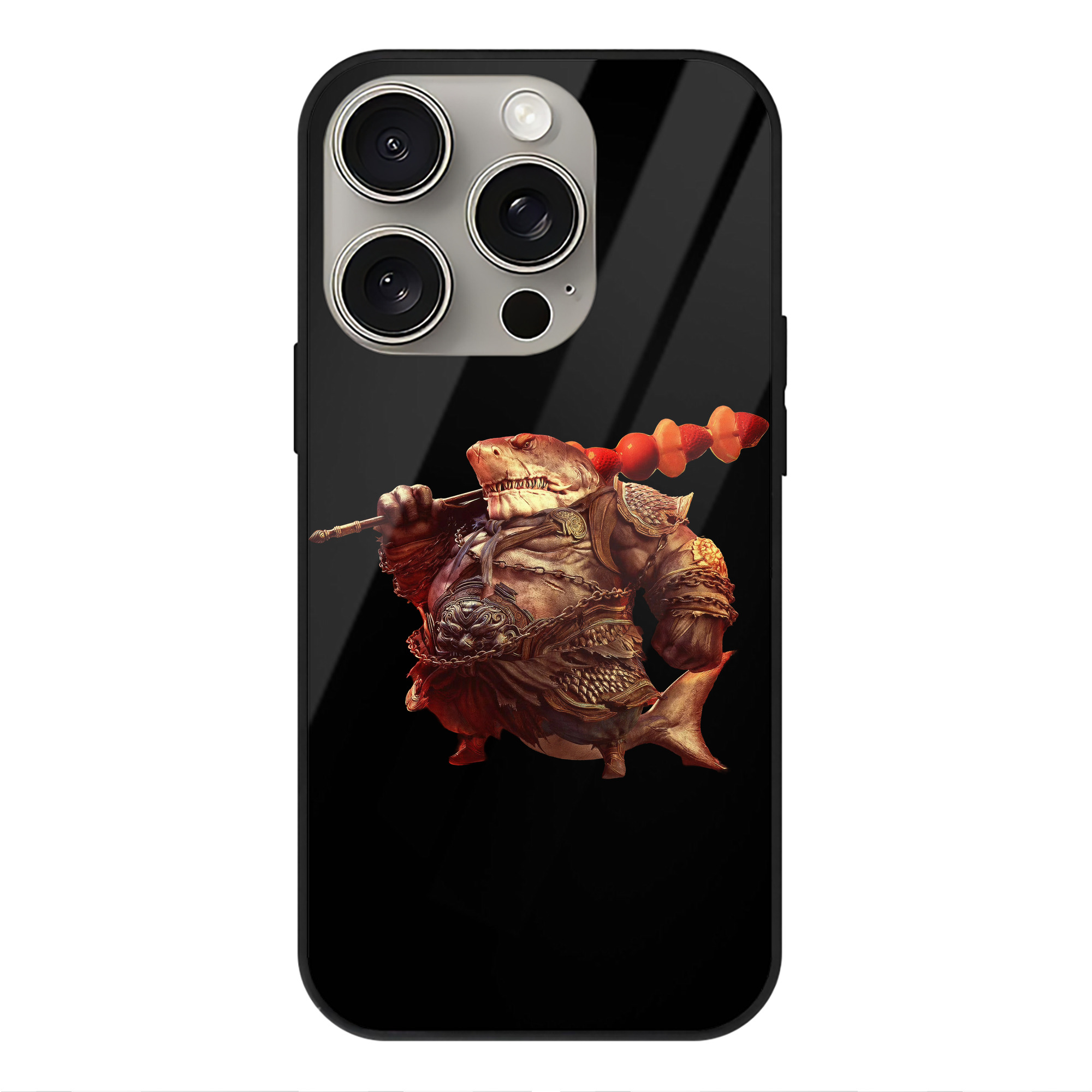 （画像用） Ne Zha 2 ナタ 魔童の大暴れ 【iPhone15Pro対応】スマホケース 耐衝撃＆黄変防止 背面ガラス