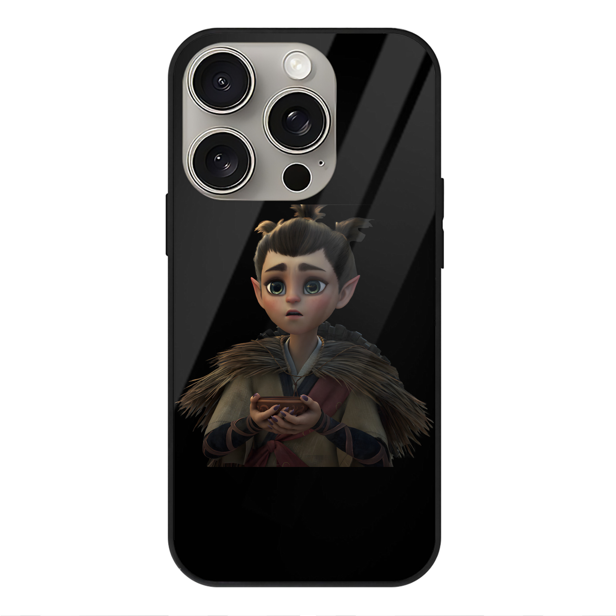 （画像用） Ne Zha 2 ナタ 魔童の大暴れ 【iPhone15Pro対応】スマホケース 耐衝撃＆黄変防止 背面ガラス