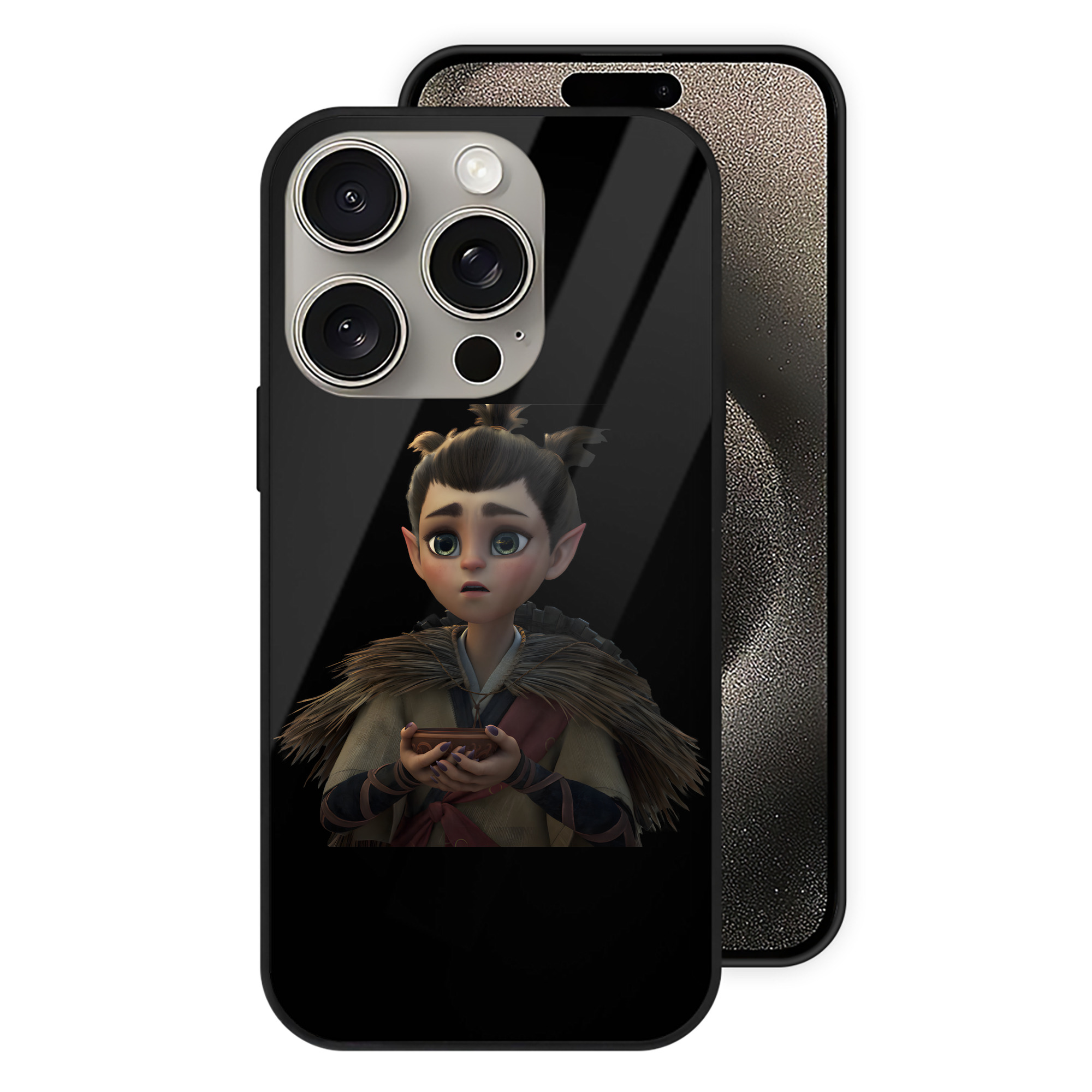 （画像用） Ne Zha 2 ナタ 魔童の大暴れ 【iPhone15Pro対応】スマホケース 耐衝撃＆黄変防止 背面ガラス