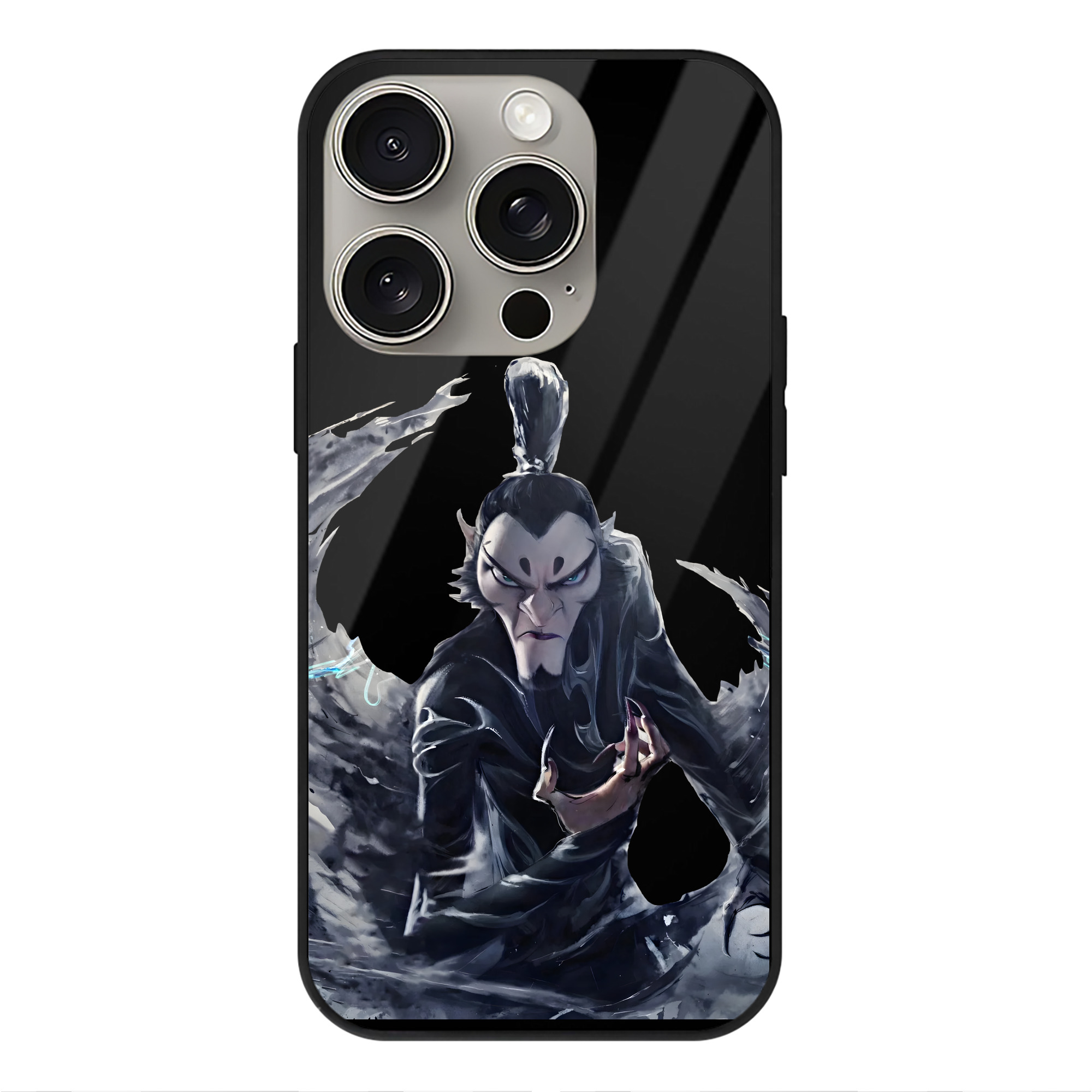 （画像用） Ne Zha 2 ナタ 魔童の大暴れ 【iPhone15Pro対応】スマホケース 耐衝撃＆黄変防止 背面ガラス