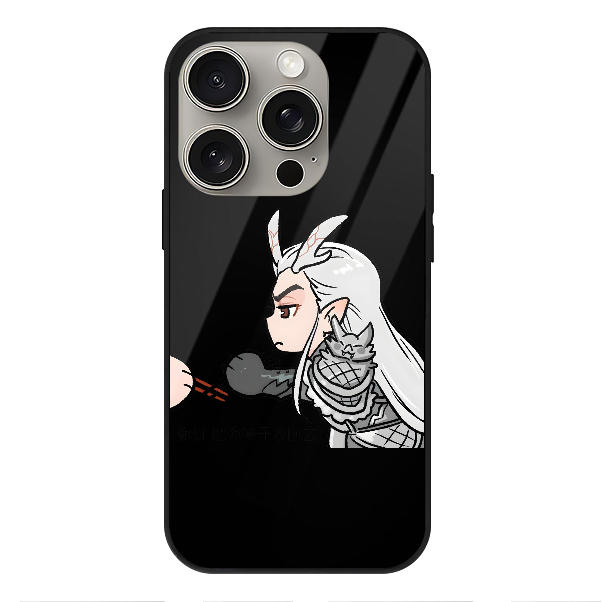 （画像用） Ne Zha 2 ナタ 魔童の大暴れ 【iPhone15Pro対応】スマホケース 耐衝撃＆黄変防止 背面ガラス
