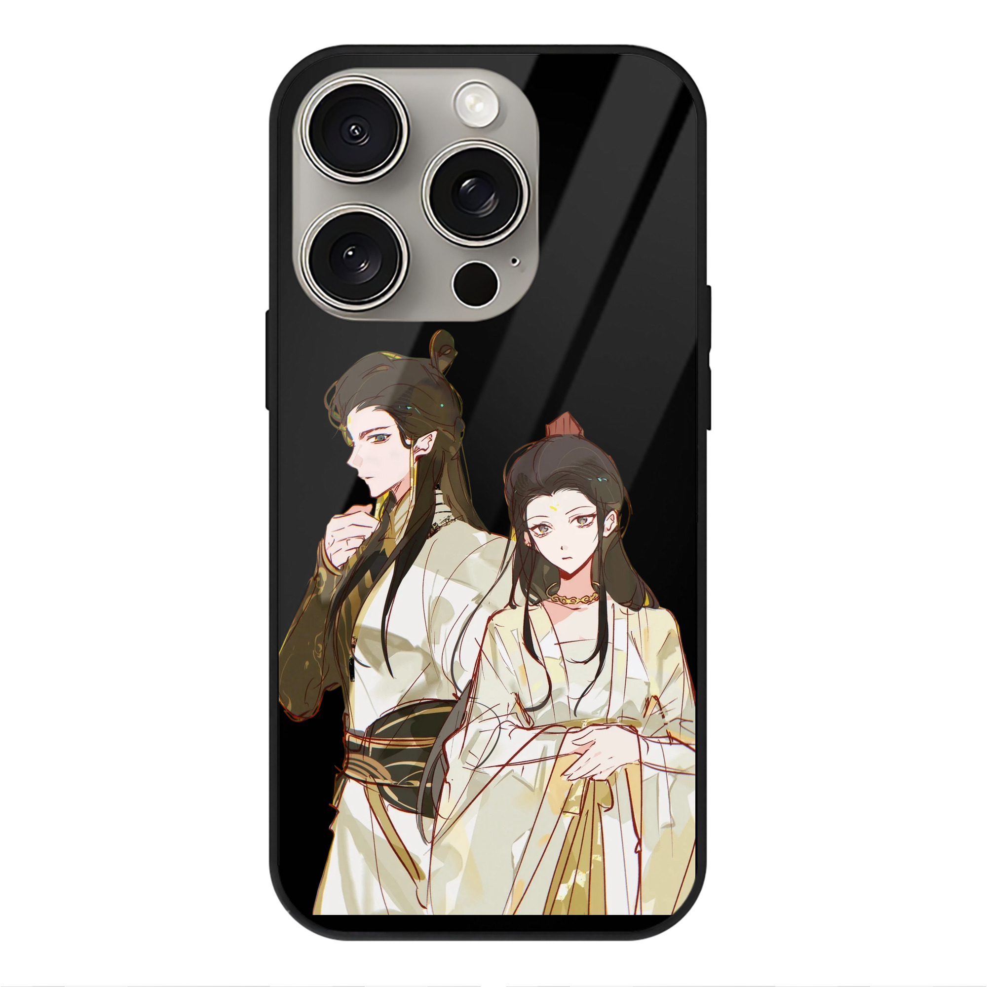 （画像用） Ne Zha 2 ナタ 魔童の大暴れ 【iPhone15Pro対応】スマホケース 耐衝撃＆黄変防止 背面ガラス