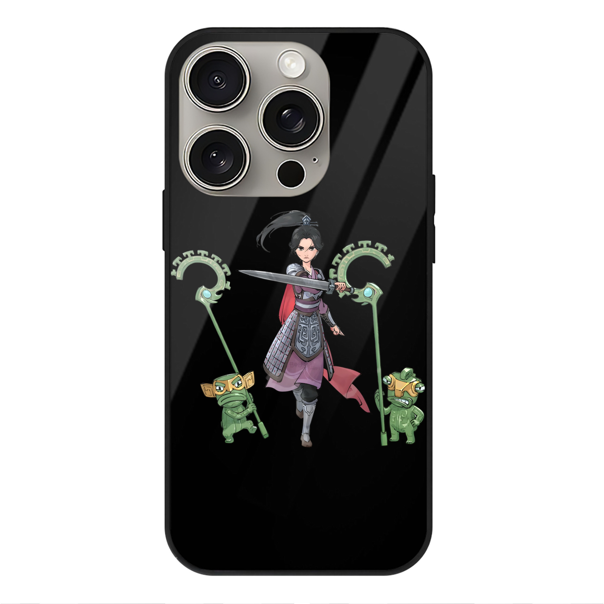 （画像用） Ne Zha 2 ナタ 魔童の大暴れ 【iPhone15Pro対応】スマホケース 耐衝撃＆黄変防止 背面ガラス