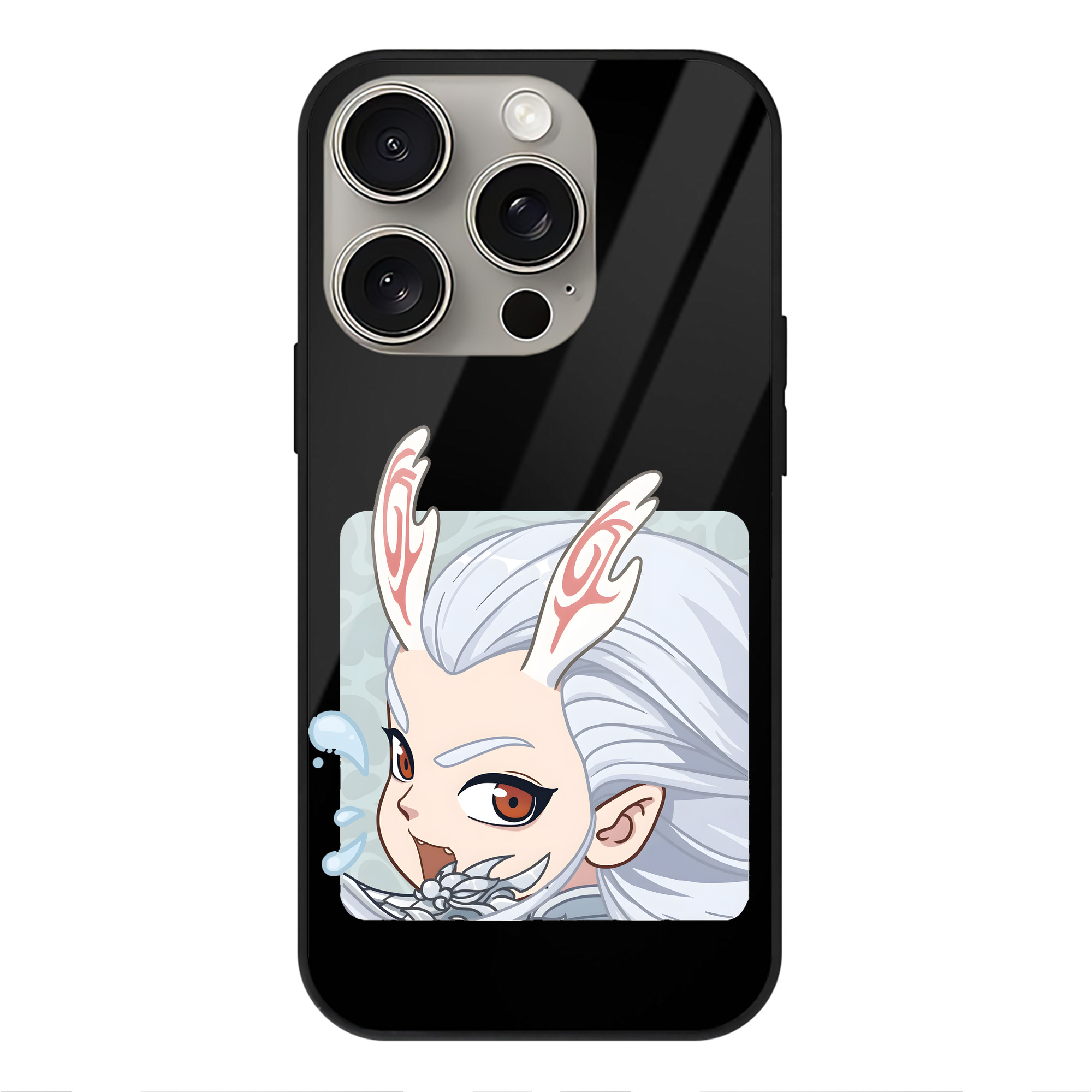 （画像用） Ne Zha 2 ナタ 魔童の大暴れ 【iPhone15Pro対応】スマホケース 耐衝撃＆黄変防止 背面ガラス