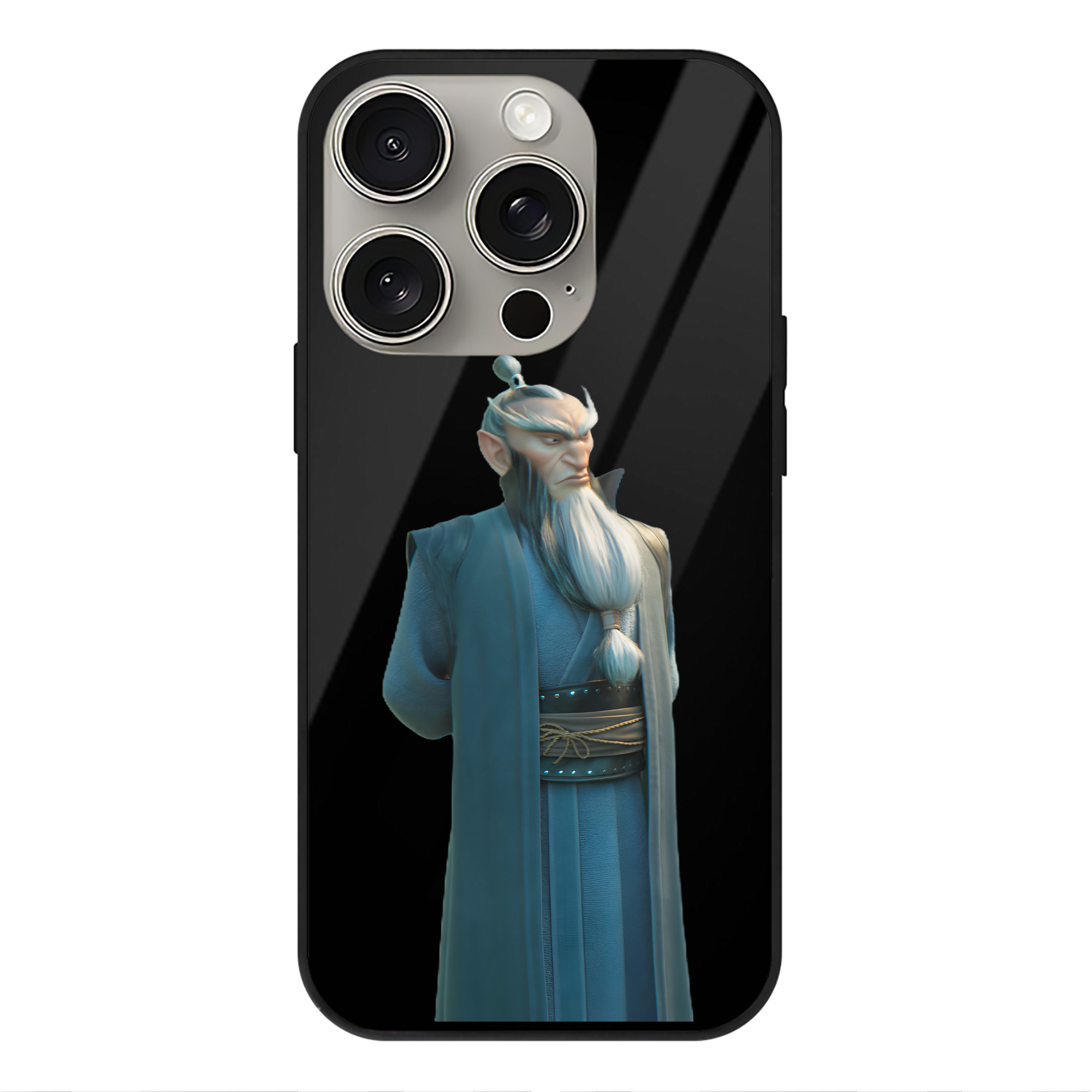 （画像用） Ne Zha 2 ナタ 魔童の大暴れ 【iPhone15Pro対応】スマホケース 耐衝撃＆黄変防止 背面ガラス
