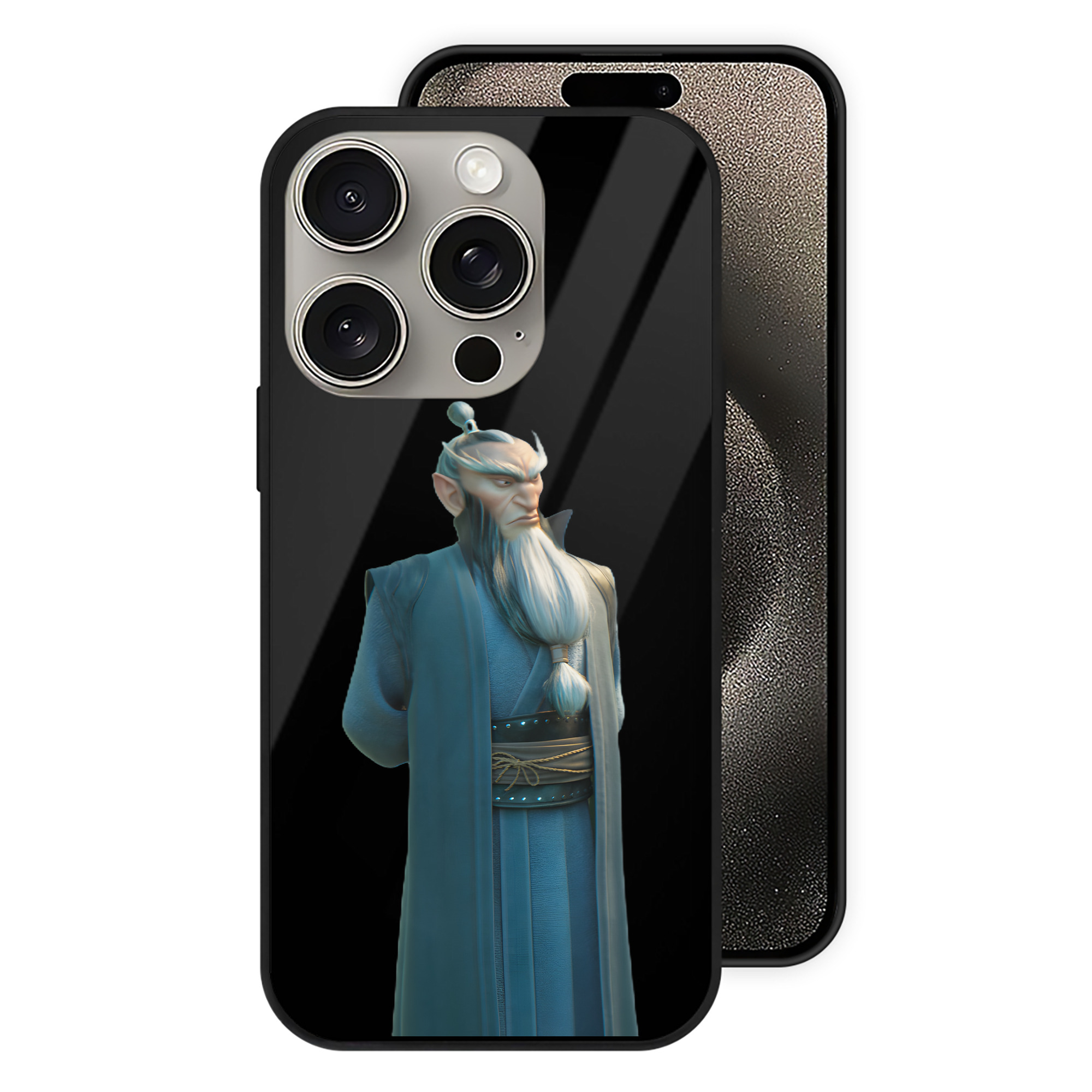 （画像用） Ne Zha 2 ナタ 魔童の大暴れ 【iPhone15Pro対応】スマホケース 耐衝撃＆黄変防止 背面ガラス