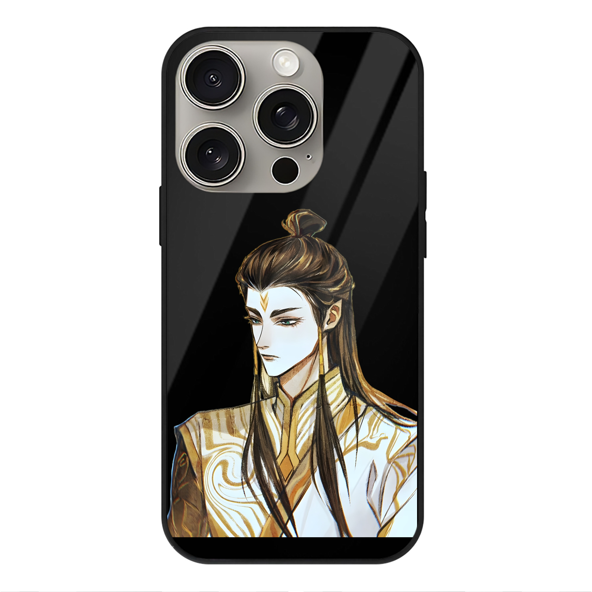 （画像用） Ne Zha 2 ナタ 魔童の大暴れ 【iPhone15Pro対応】スマホケース 耐衝撃＆黄変防止 背面ガラス