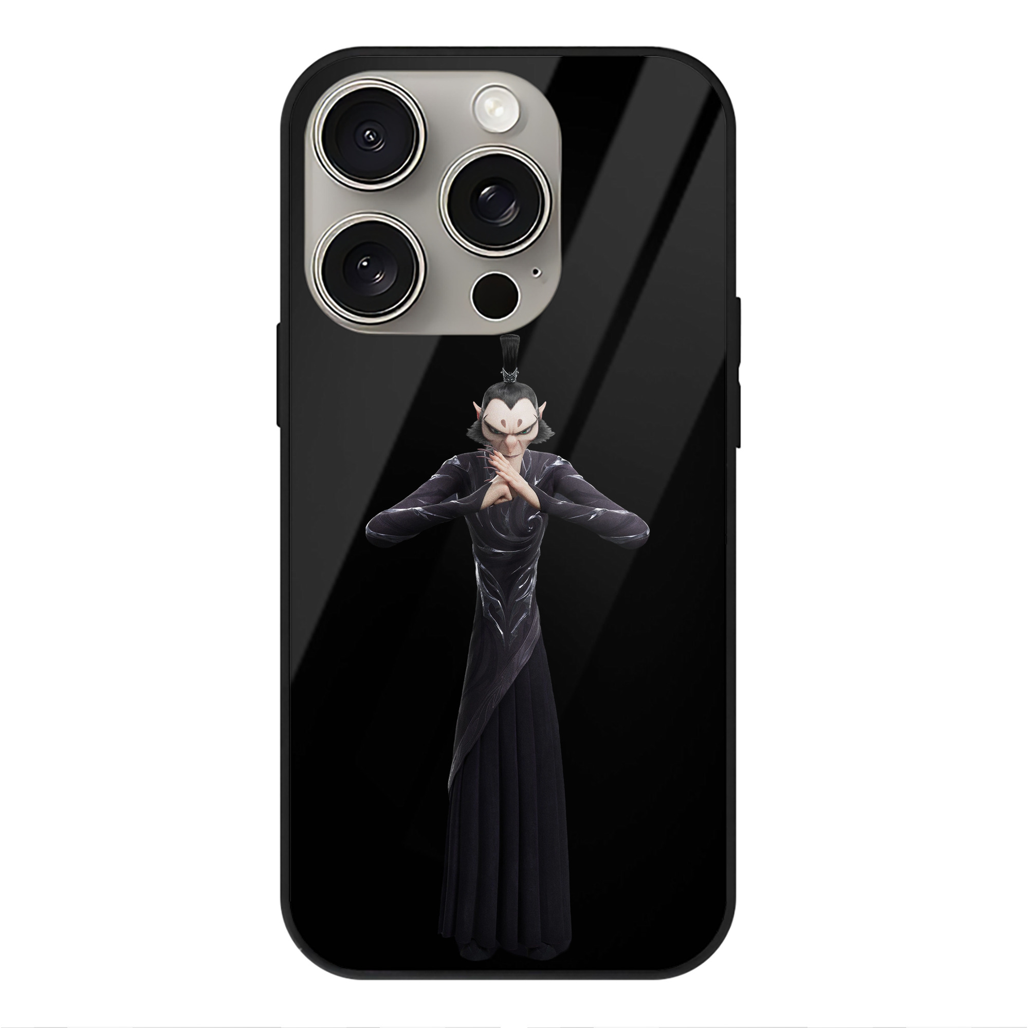 （画像用） Ne Zha 2 ナタ 魔童の大暴れ 【iPhone15Pro対応】スマホケース 耐衝撃＆黄変防止 背面ガラス