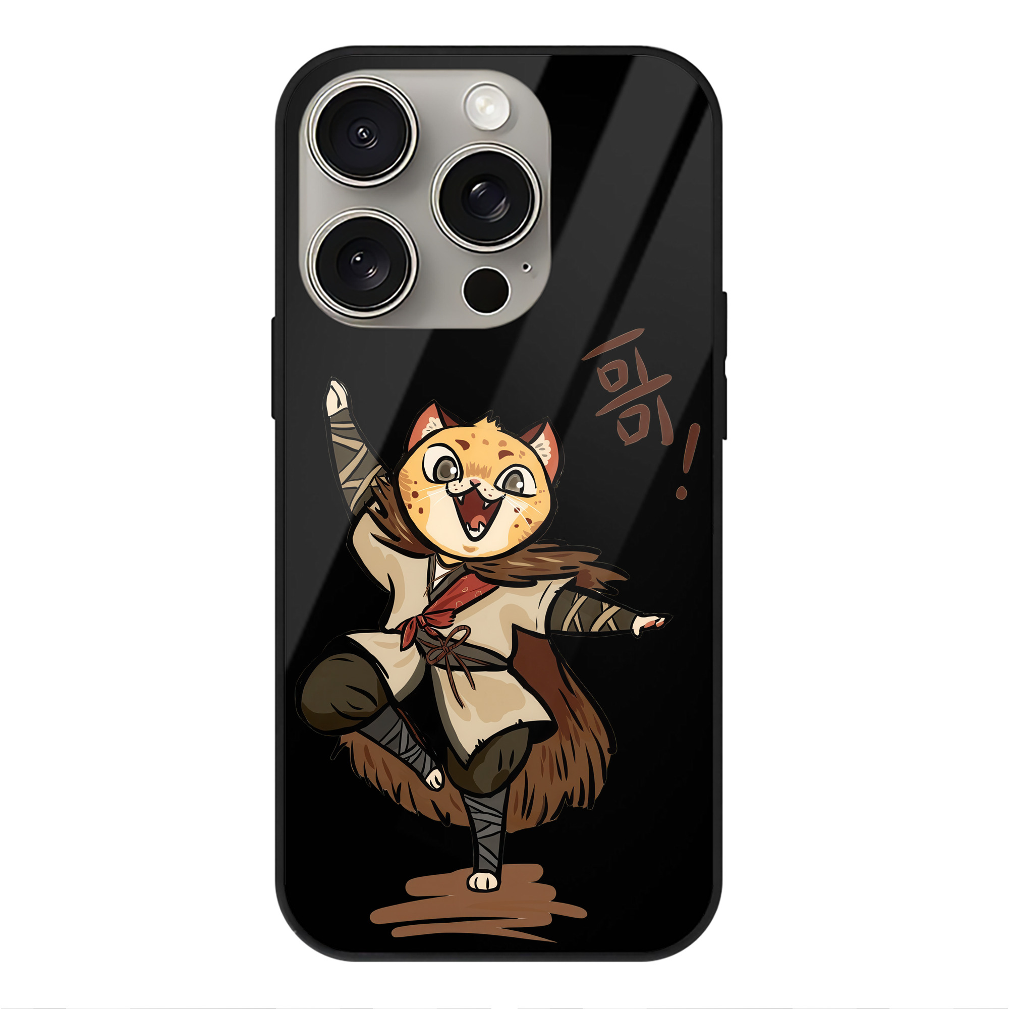 （画像用） Ne Zha 2 ナタ 魔童の大暴れ 【iPhone15Pro対応】スマホケース 耐衝撃＆黄変防止 背面ガラス