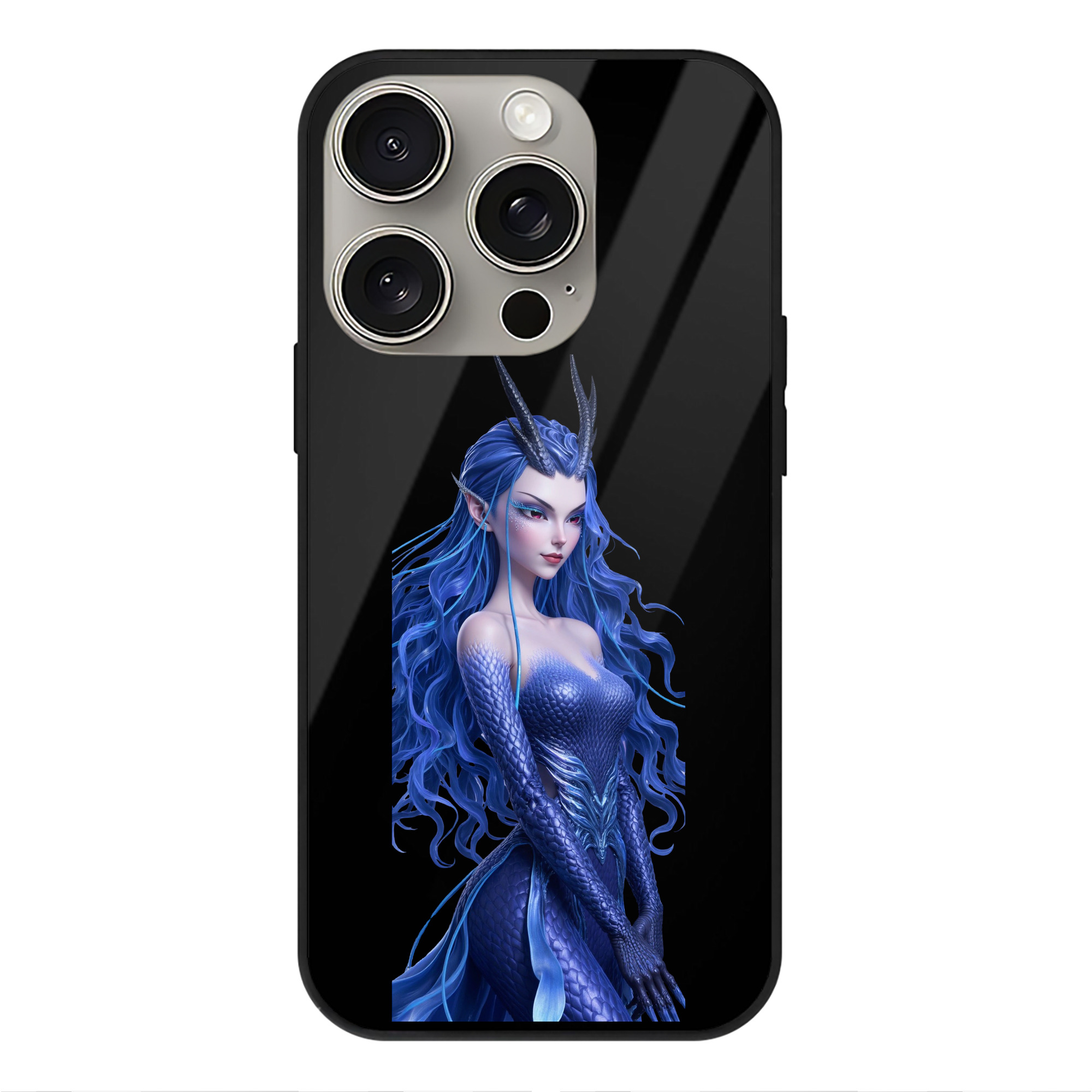 （画像用） Ne Zha 2 ナタ 魔童の大暴れ 【iPhone15Pro対応】スマホケース 耐衝撃＆黄変防止 背面ガラス