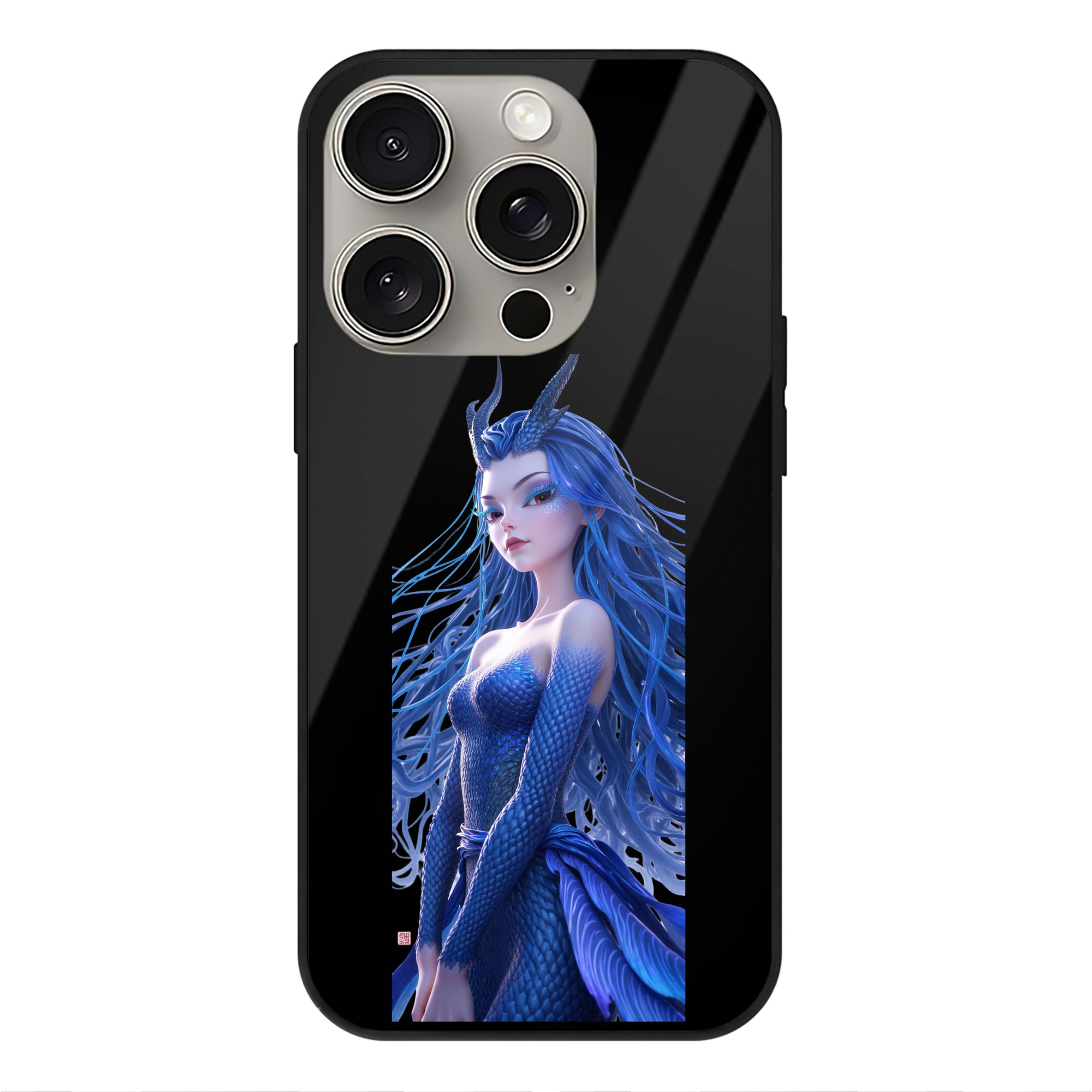 （画像用） Ne Zha 2 ナタ 魔童の大暴れ 【iPhone15Pro対応】スマホケース 耐衝撃＆黄変防止 背面ガラス