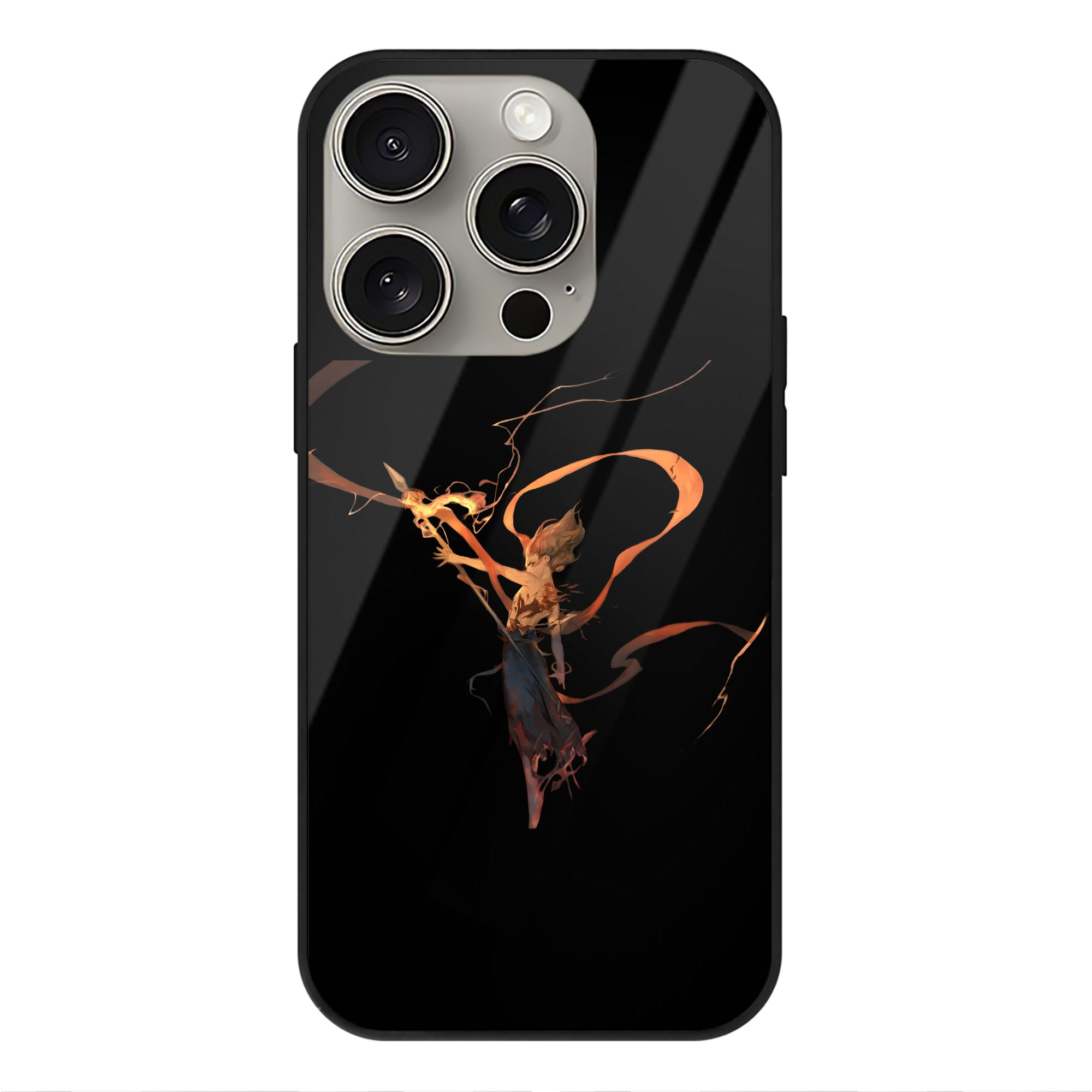（画像用） Ne Zha 2 ナタ 魔童の大暴れ 【iPhone15Pro対応】スマホケース 耐衝撃＆黄変防止 背面ガラス