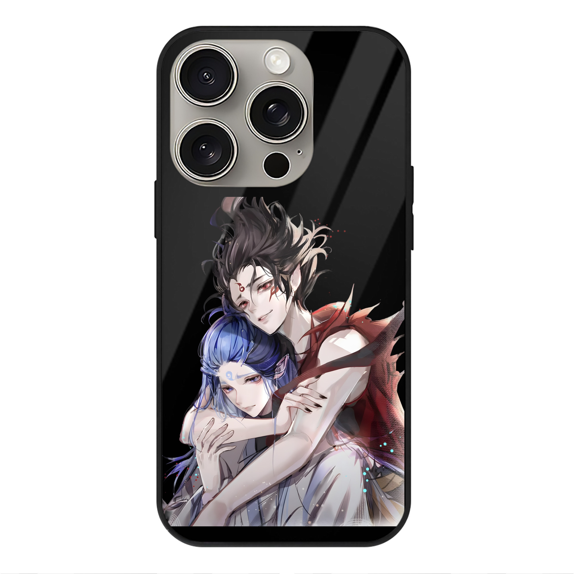 （画像用） Ne Zha 2 ナタ 魔童の大暴れ 【iPhone15Pro対応】スマホケース 耐衝撃＆黄変防止 背面ガラス
