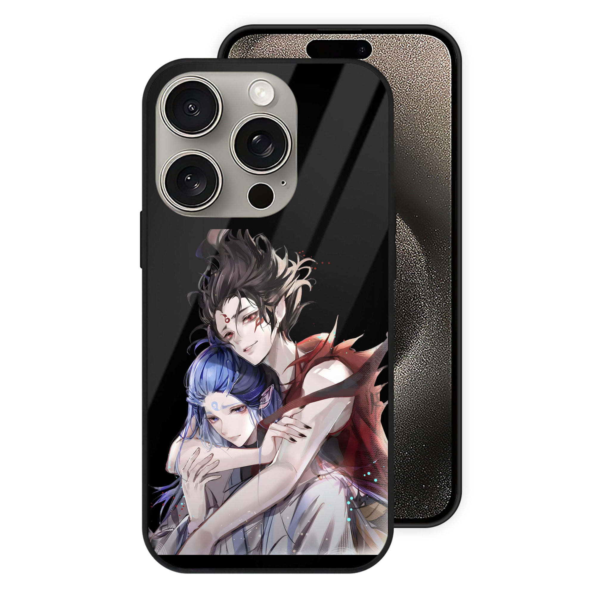 （画像用） Ne Zha 2 ナタ 魔童の大暴れ 【iPhone15Pro対応】スマホケース 耐衝撃＆黄変防止 背面ガラス