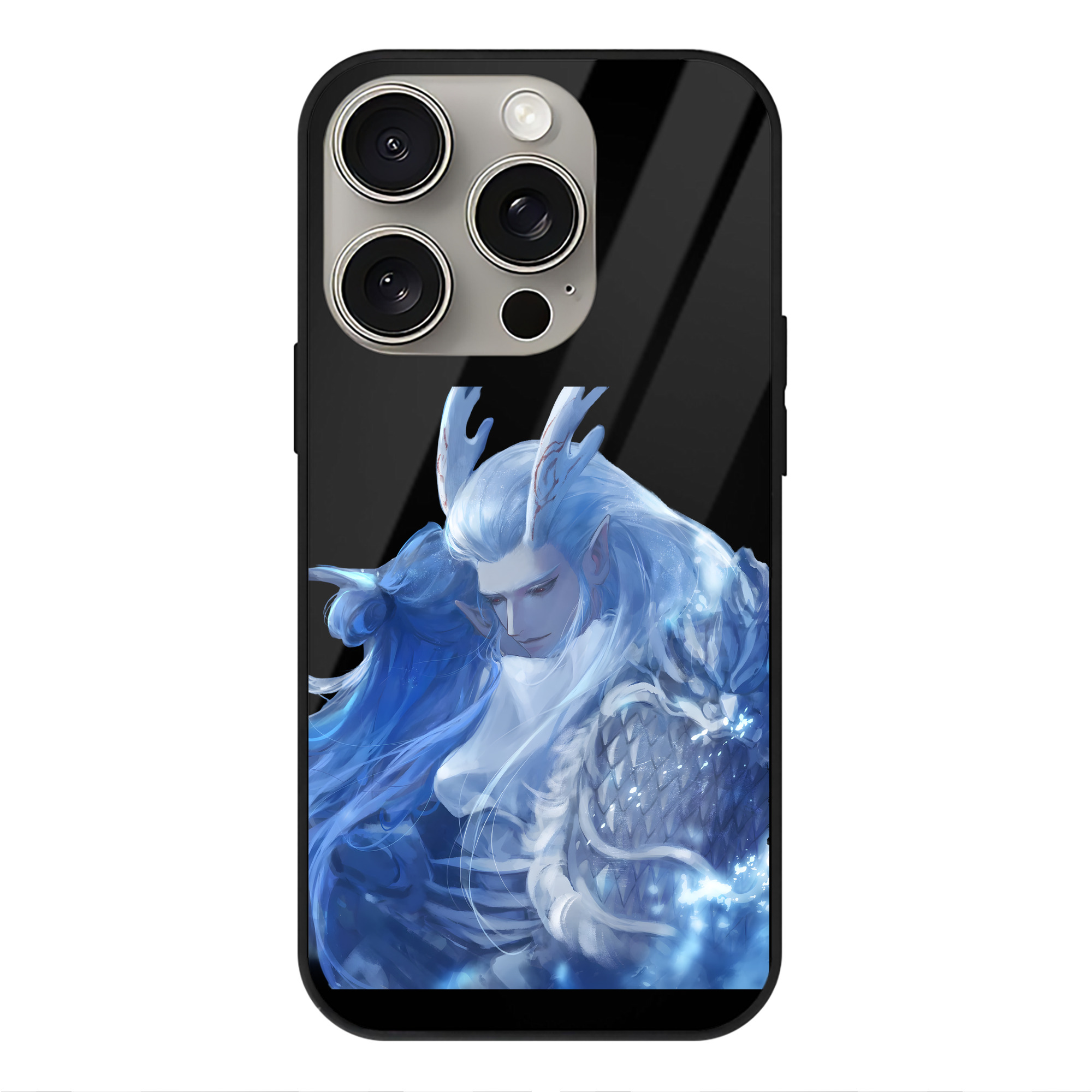（画像用） Ne Zha 2 ナタ 魔童の大暴れ 【iPhone15Pro対応】スマホケース 耐衝撃＆黄変防止 背面ガラス