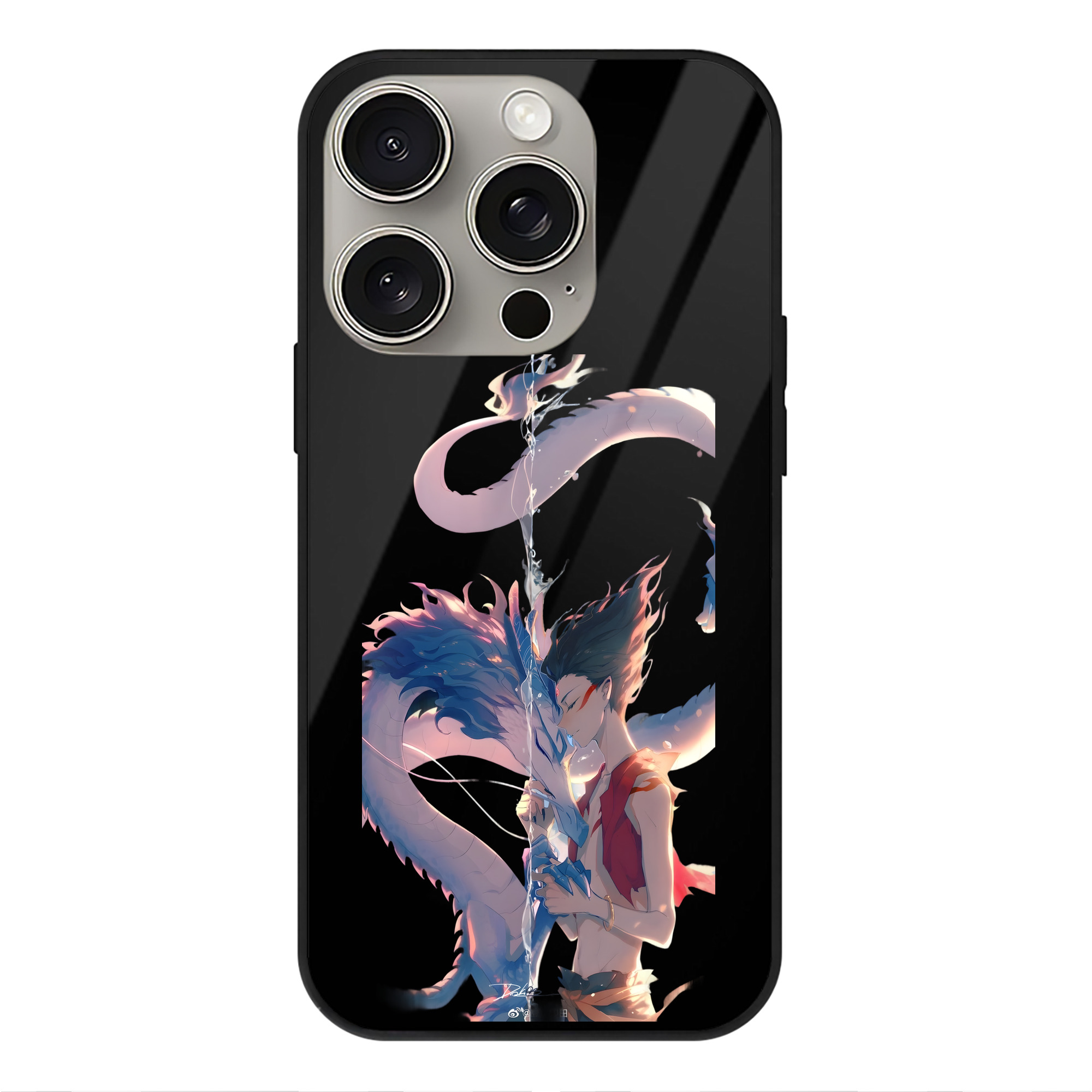 （画像用） Ne Zha 2 ナタ 魔童の大暴れ 【iPhone15Pro対応】スマホケース 耐衝撃＆黄変防止 背面ガラス