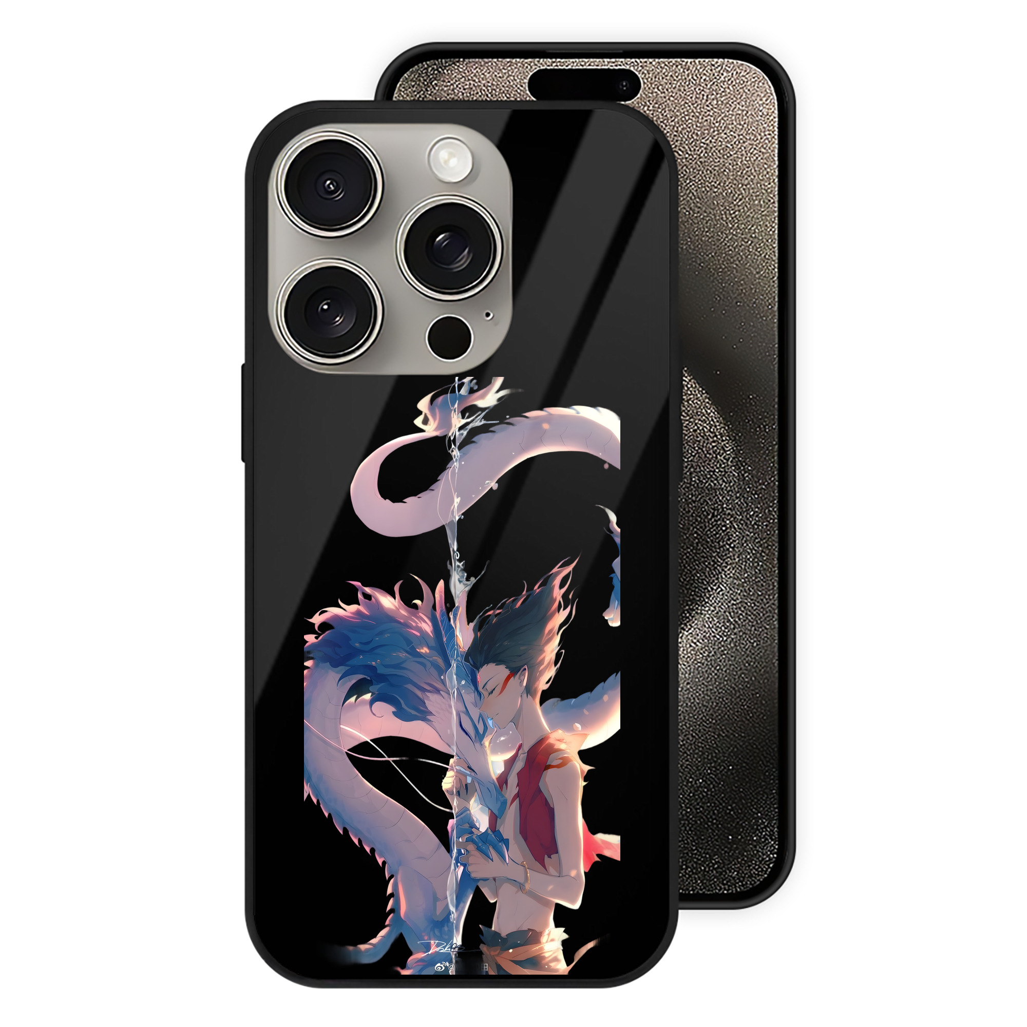 （画像用） Ne Zha 2 ナタ 魔童の大暴れ 【iPhone15Pro対応】スマホケース 耐衝撃＆黄変防止 背面ガラス