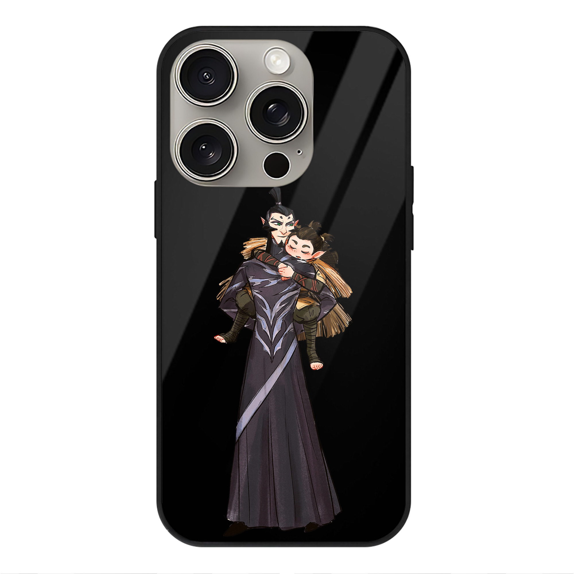 （画像用） Ne Zha 2 ナタ 魔童の大暴れ 【iPhone15Pro対応】スマホケース 耐衝撃＆黄変防止 背面ガラス