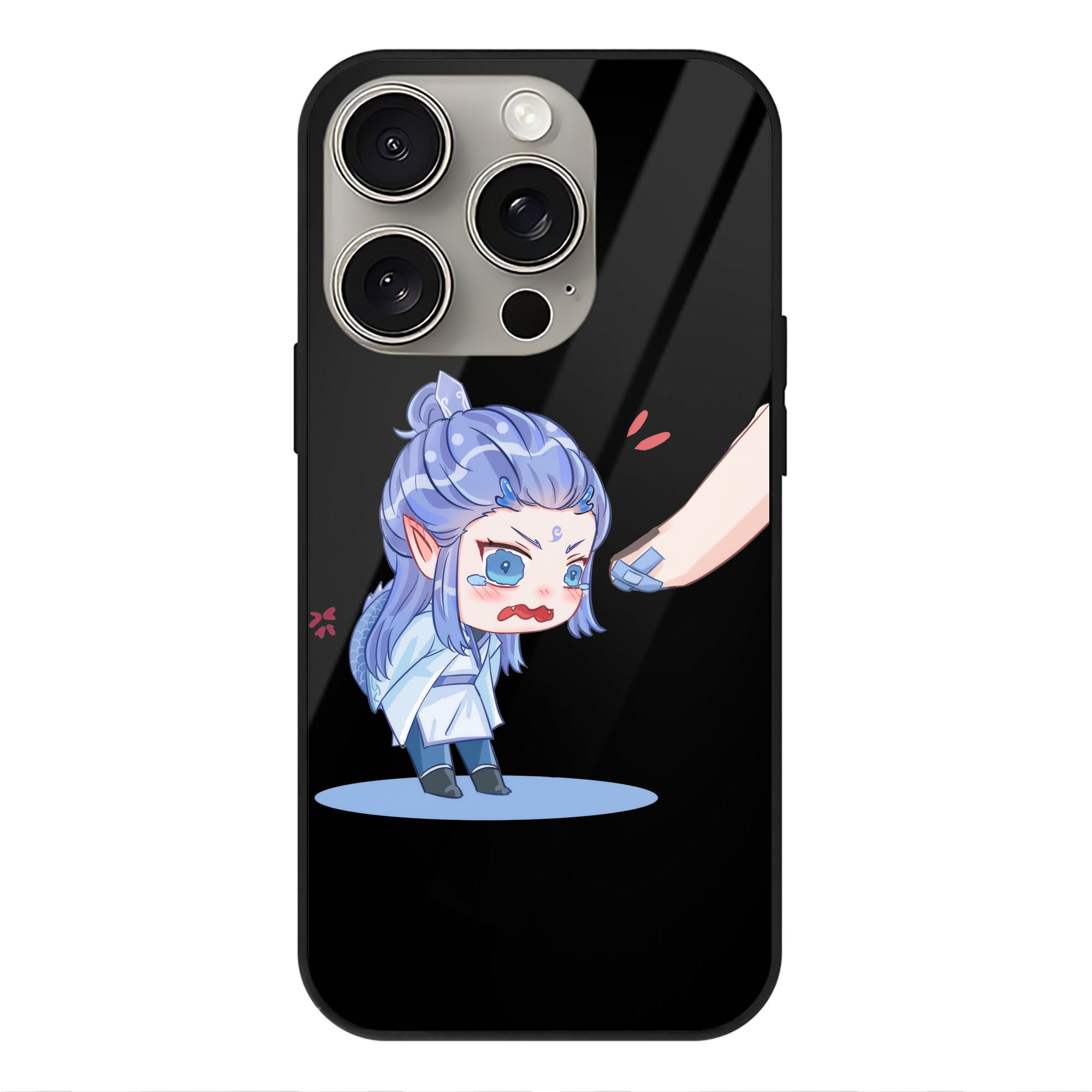 （画像用） Ne Zha 2 ナタ 魔童の大暴れ 【iPhone15Pro対応】スマホケース 耐衝撃＆黄変防止 背面ガラス