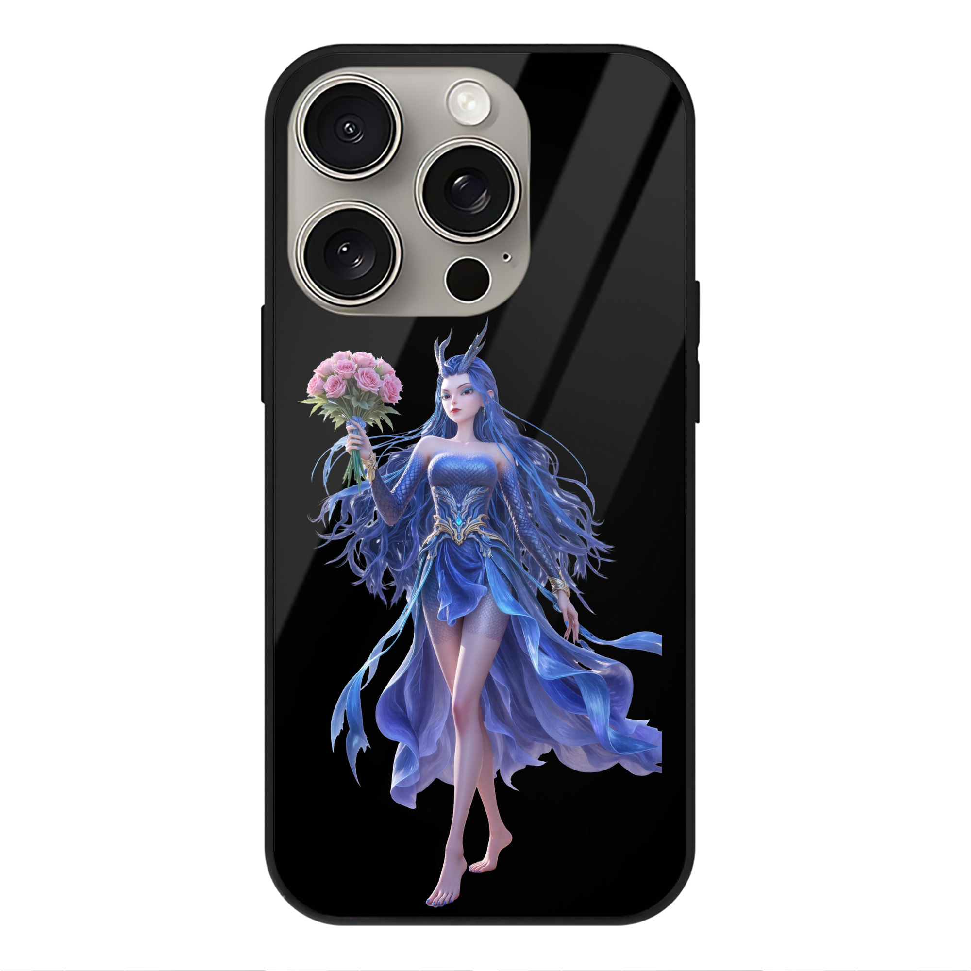 （画像用） Ne Zha 2 ナタ 魔童の大暴れ 【iPhone15Pro対応】スマホケース 耐衝撃＆黄変防止 背面ガラス