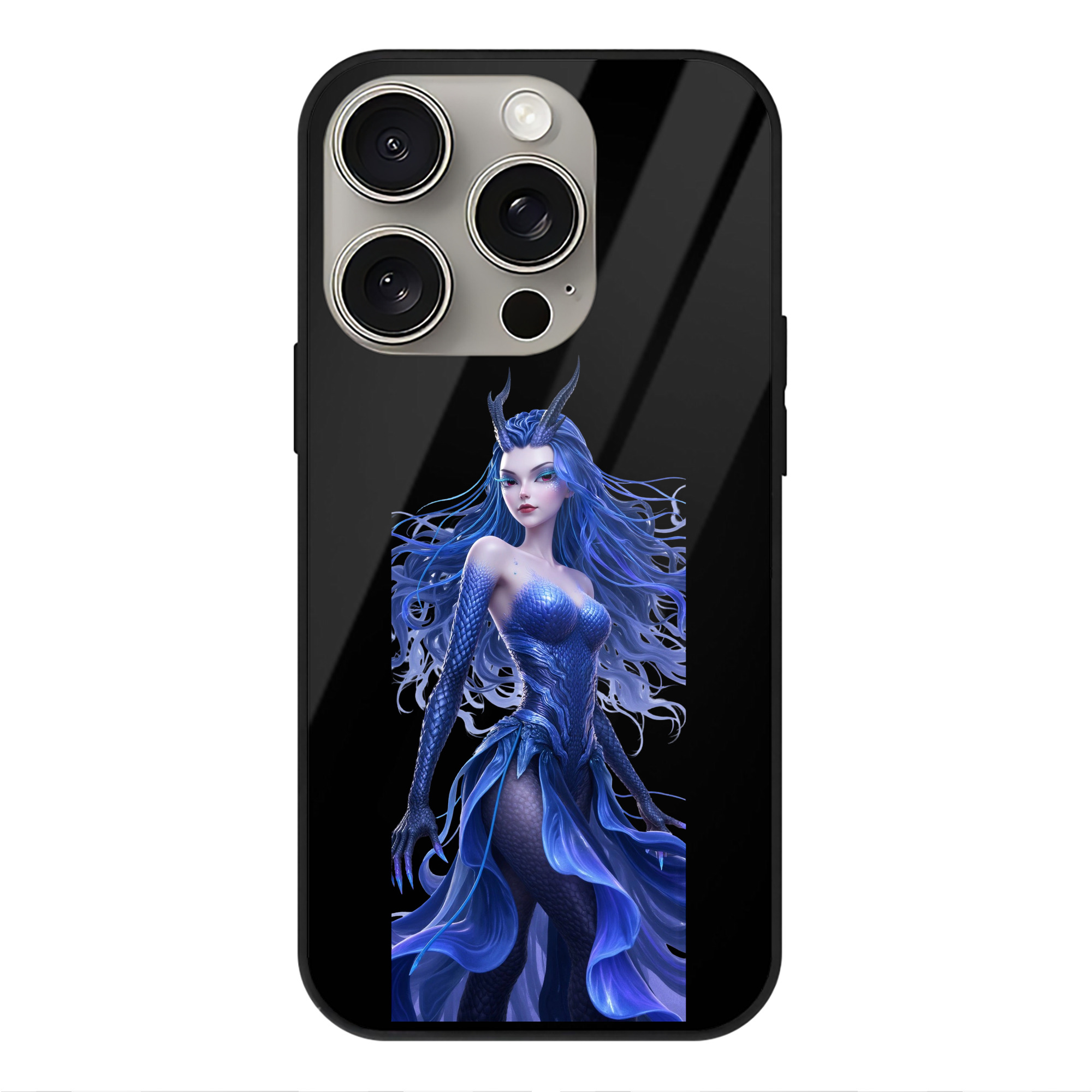 （画像用） Ne Zha 2 ナタ 魔童の大暴れ 【iPhone15Pro対応】スマホケース 耐衝撃＆黄変防止 背面ガラス