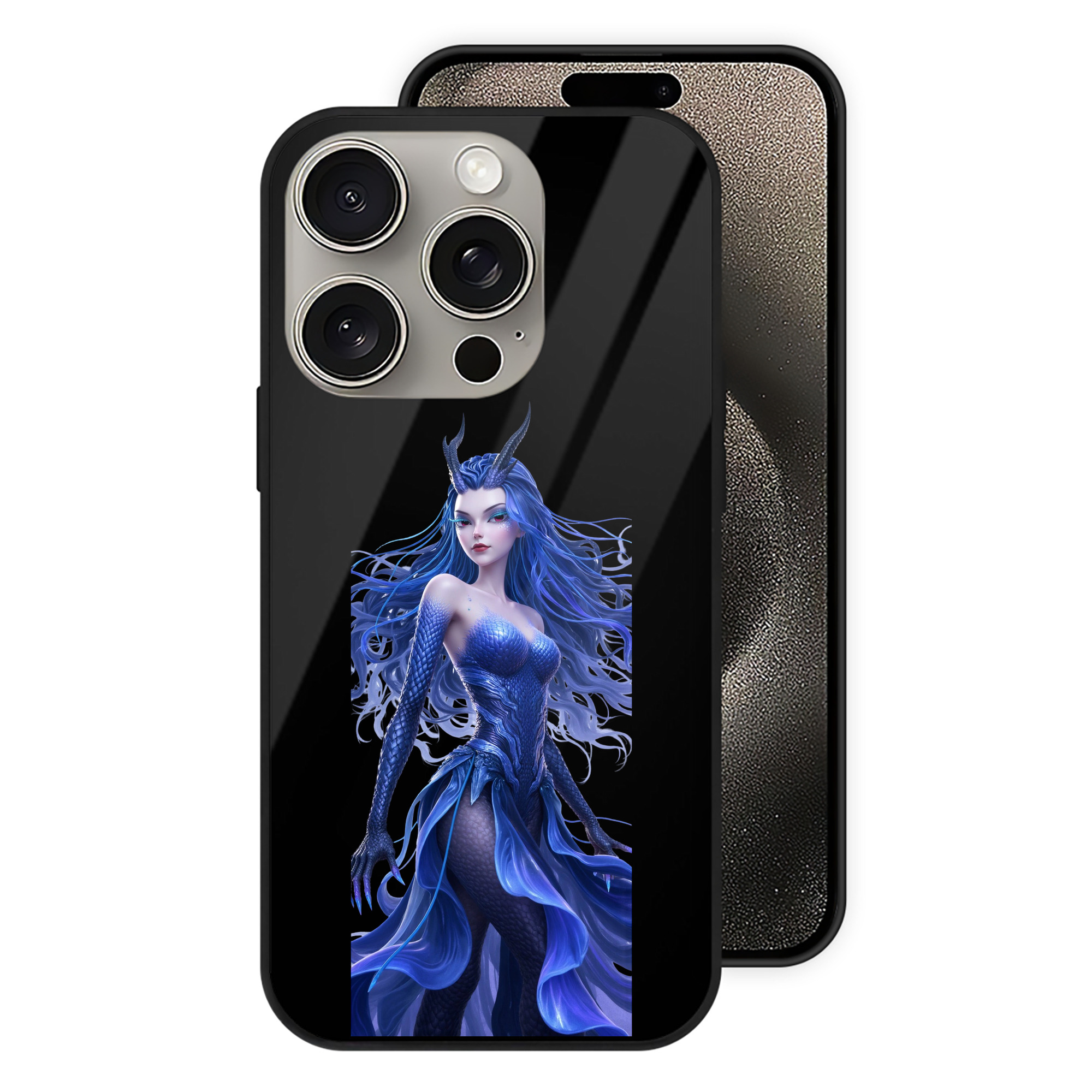 （画像用） Ne Zha 2 ナタ 魔童の大暴れ 【iPhone15Pro対応】スマホケース 耐衝撃＆黄変防止 背面ガラス