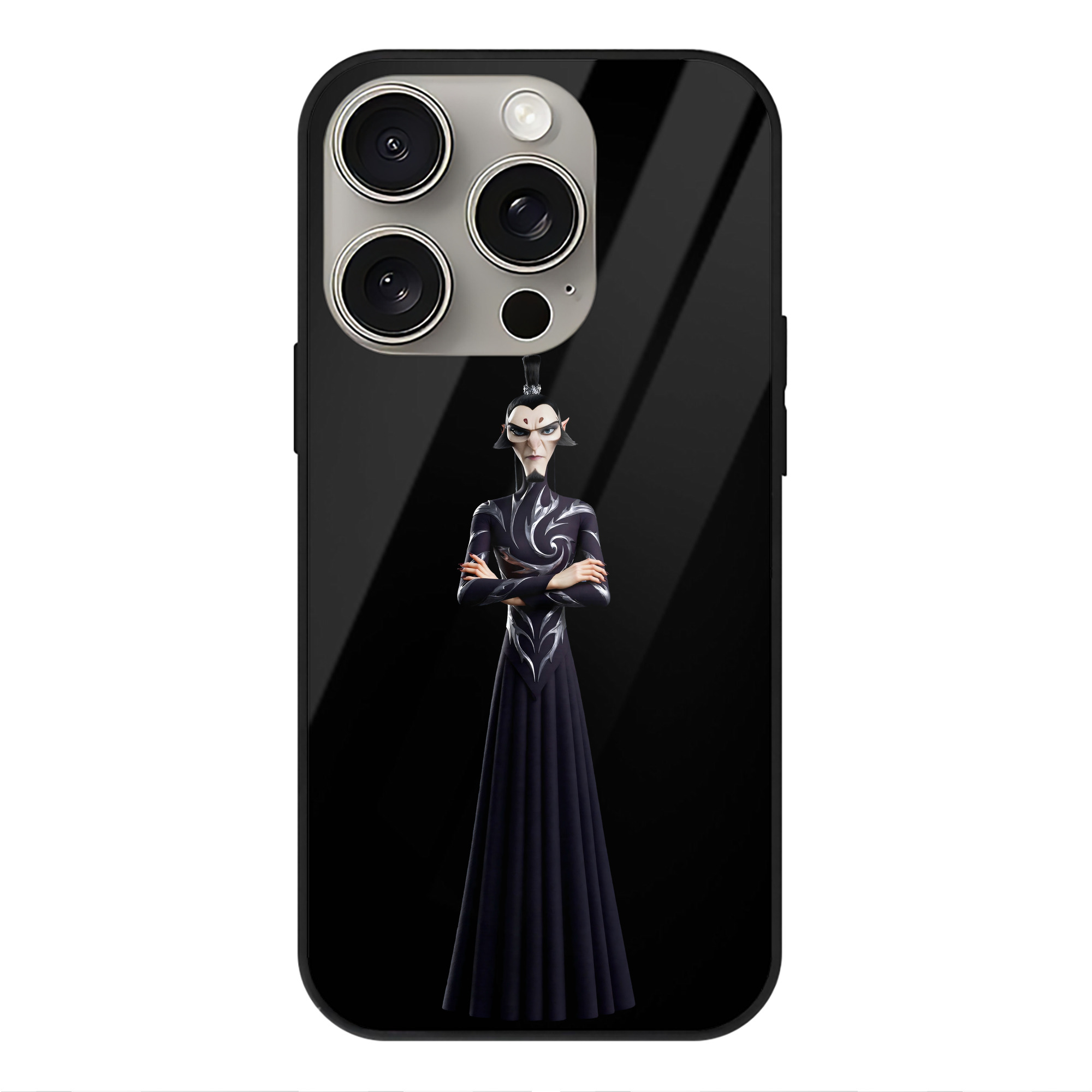 （画像用） Ne Zha 2 ナタ 魔童の大暴れ 【iPhone15Pro対応】スマホケース 耐衝撃＆黄変防止 背面ガラス