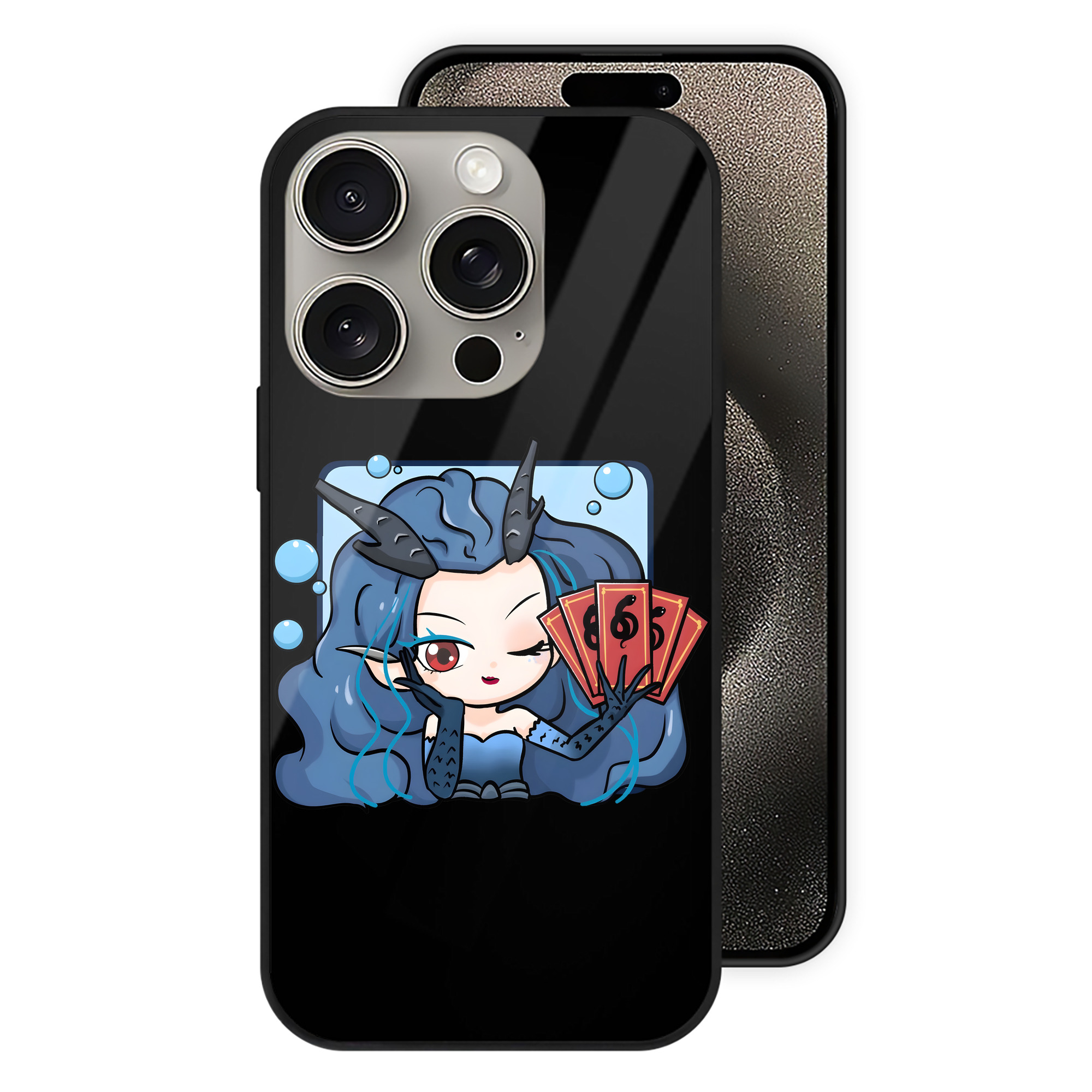 （画像用） Ne Zha 2 ナタ 魔童の大暴れ 【iPhone15Pro対応】スマホケース 耐衝撃＆黄変防止 背面ガラス