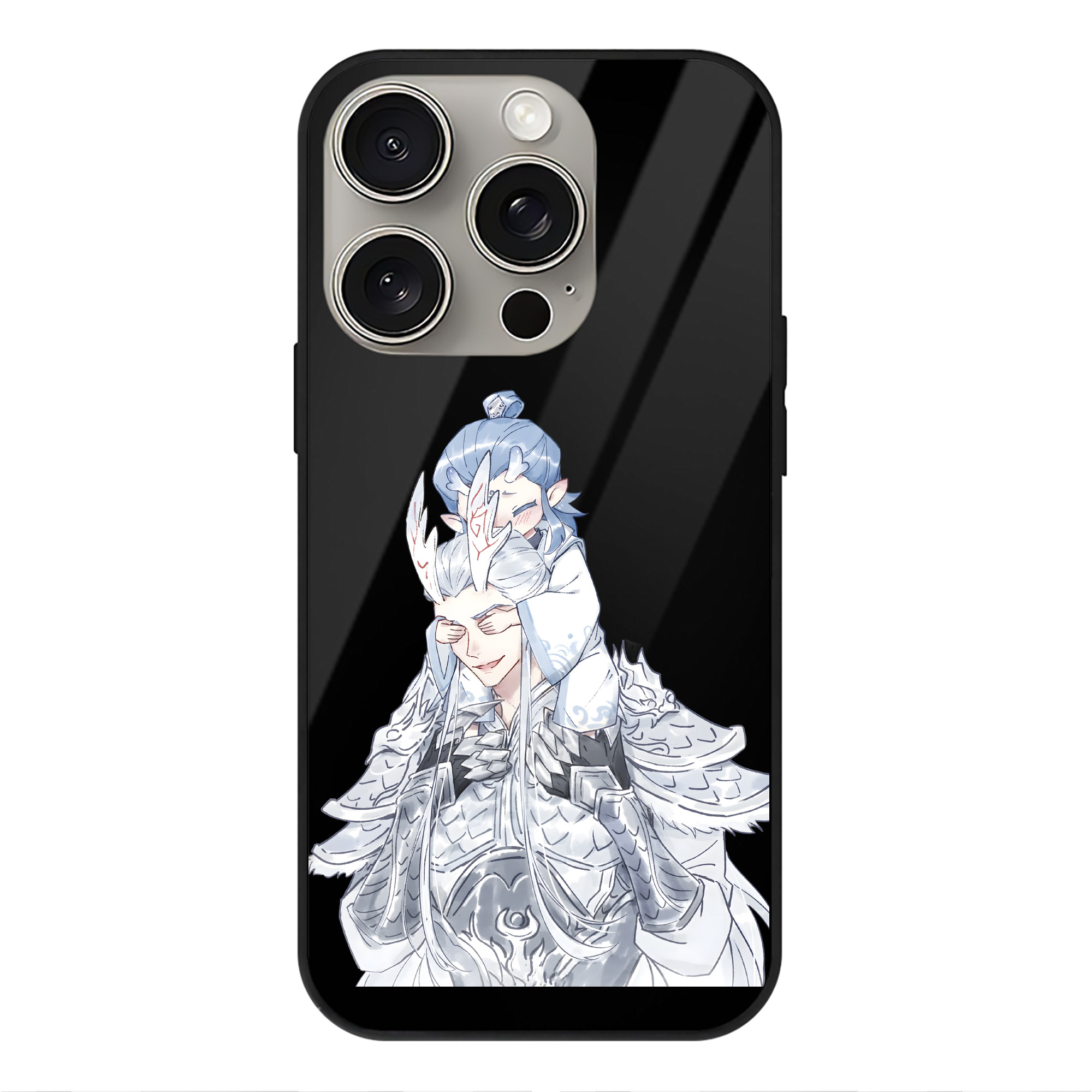 （画像用） Ne Zha 2 ナタ 魔童の大暴れ 【iPhone15Pro対応】スマホケース 耐衝撃＆黄変防止 背面ガラス